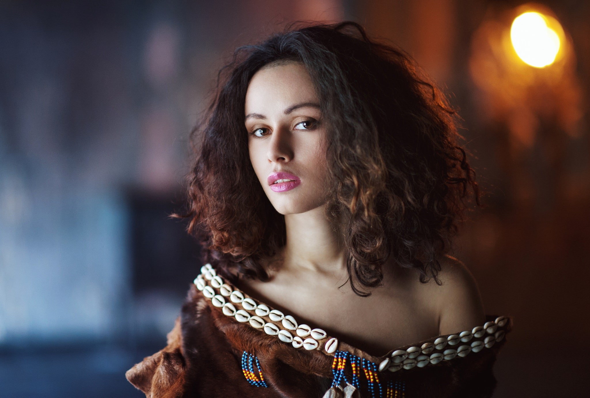 depth of field, Anastasia Spitz, portrait, 1080P, women, Maxim Maximov, HD Wallpaper