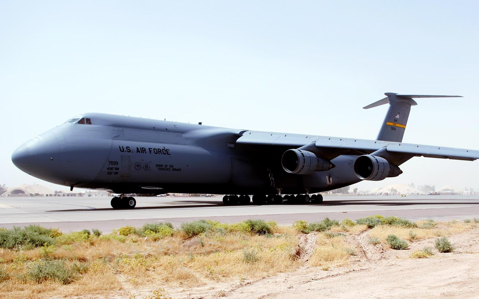 c, plane, galaxy, force, u, s, planes, iraq, balad, air, cargo, 1080P, base, HD Wallpaper