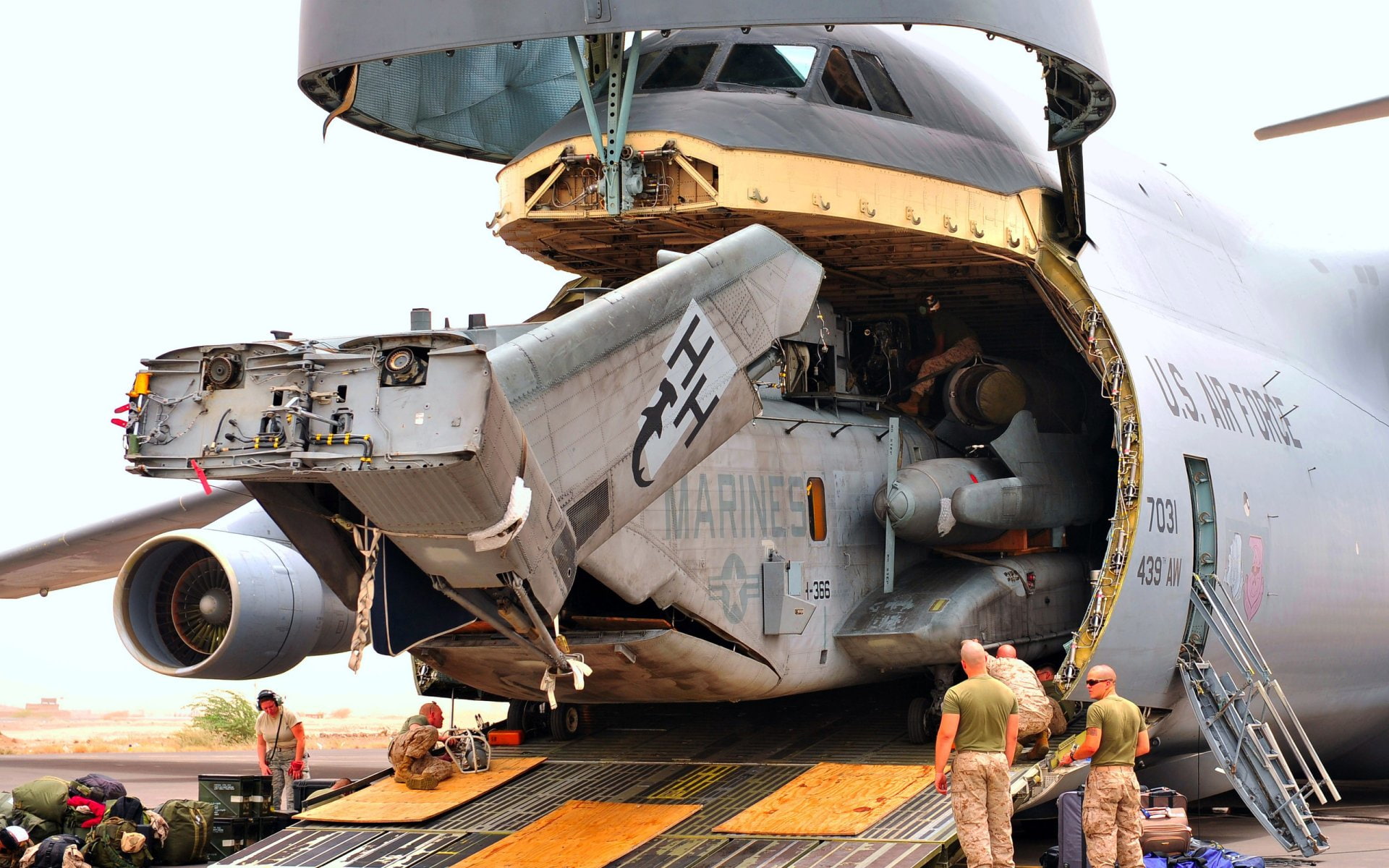 Military Transport Aircraft, 1080P, Lockheed C-5 Galaxy, HD Wallpaper