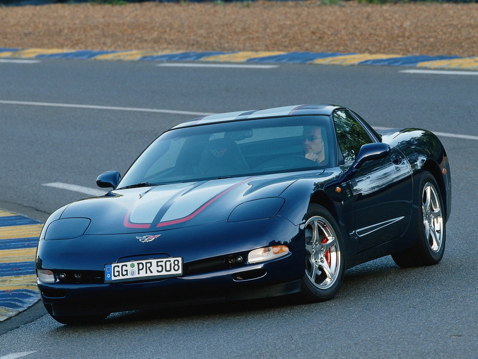 corvette, 720P, coupe, chevrolet, supercar, muscle, c 5, 2004, eu spec, HD Wallpaper