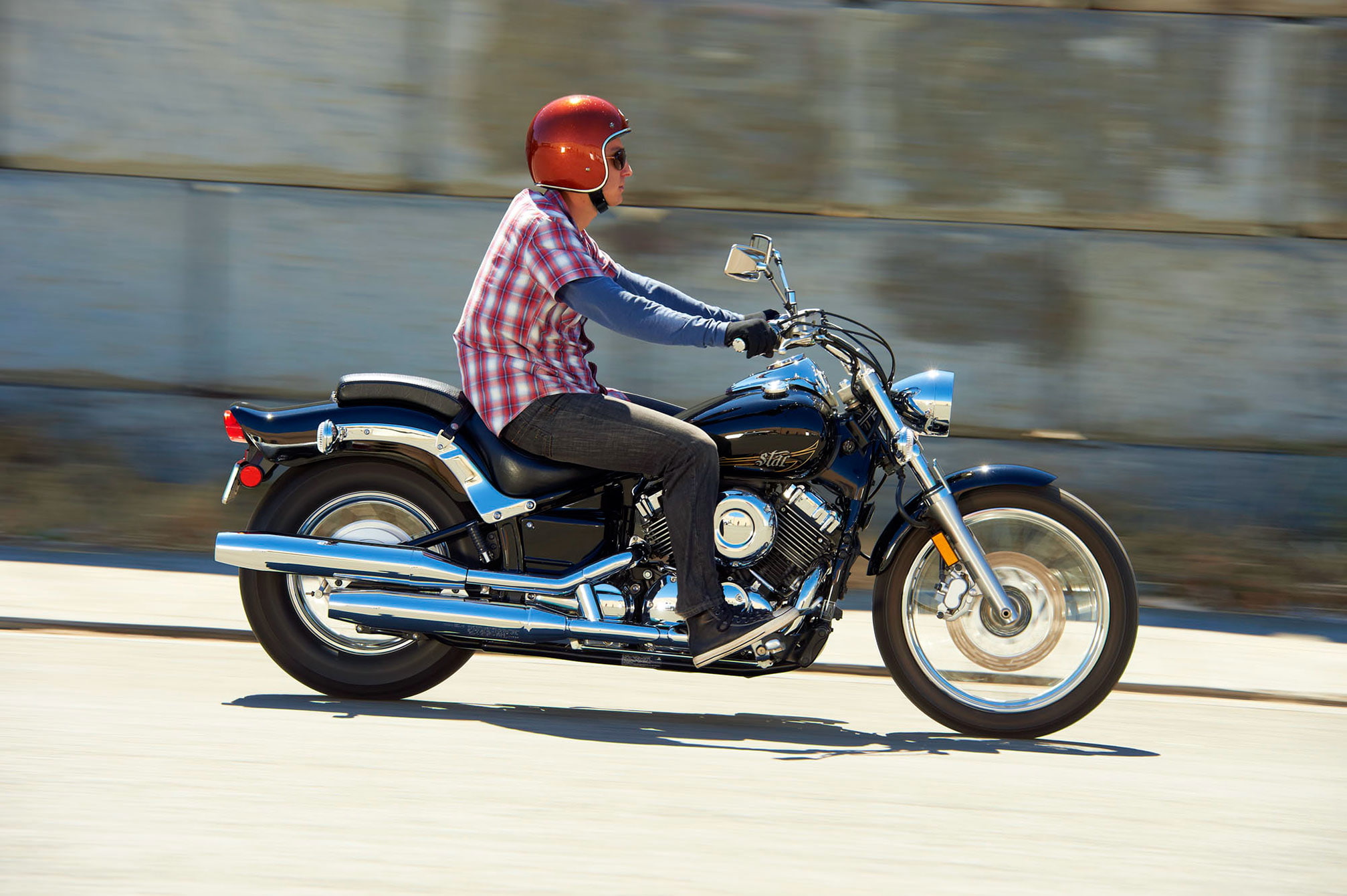 650, bike, v star, 2014, motorbike, custom, 1080P, yamaha, HD Wallpaper