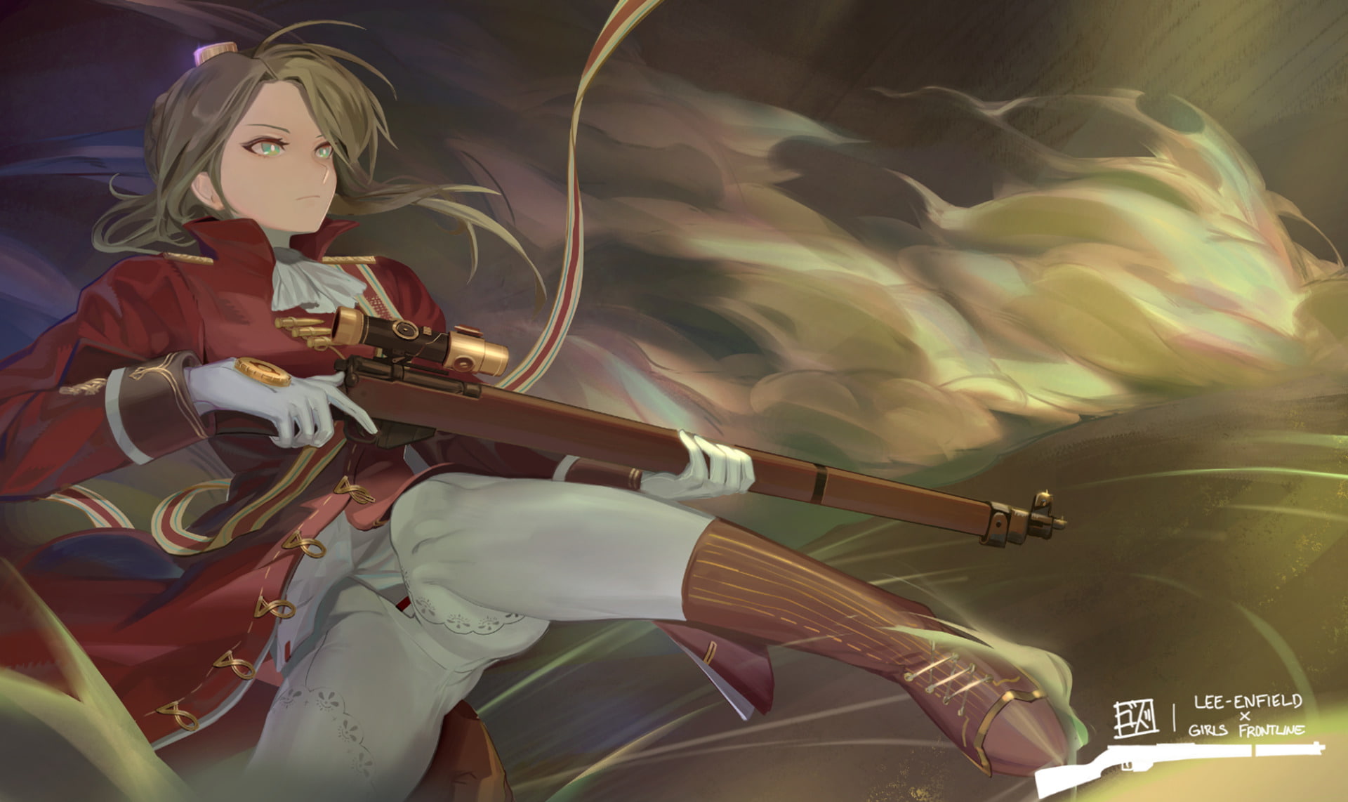 Girls Frontline, Lee Enfield (Girls Frontline), 1080P, Video Game, HD Wallpaper