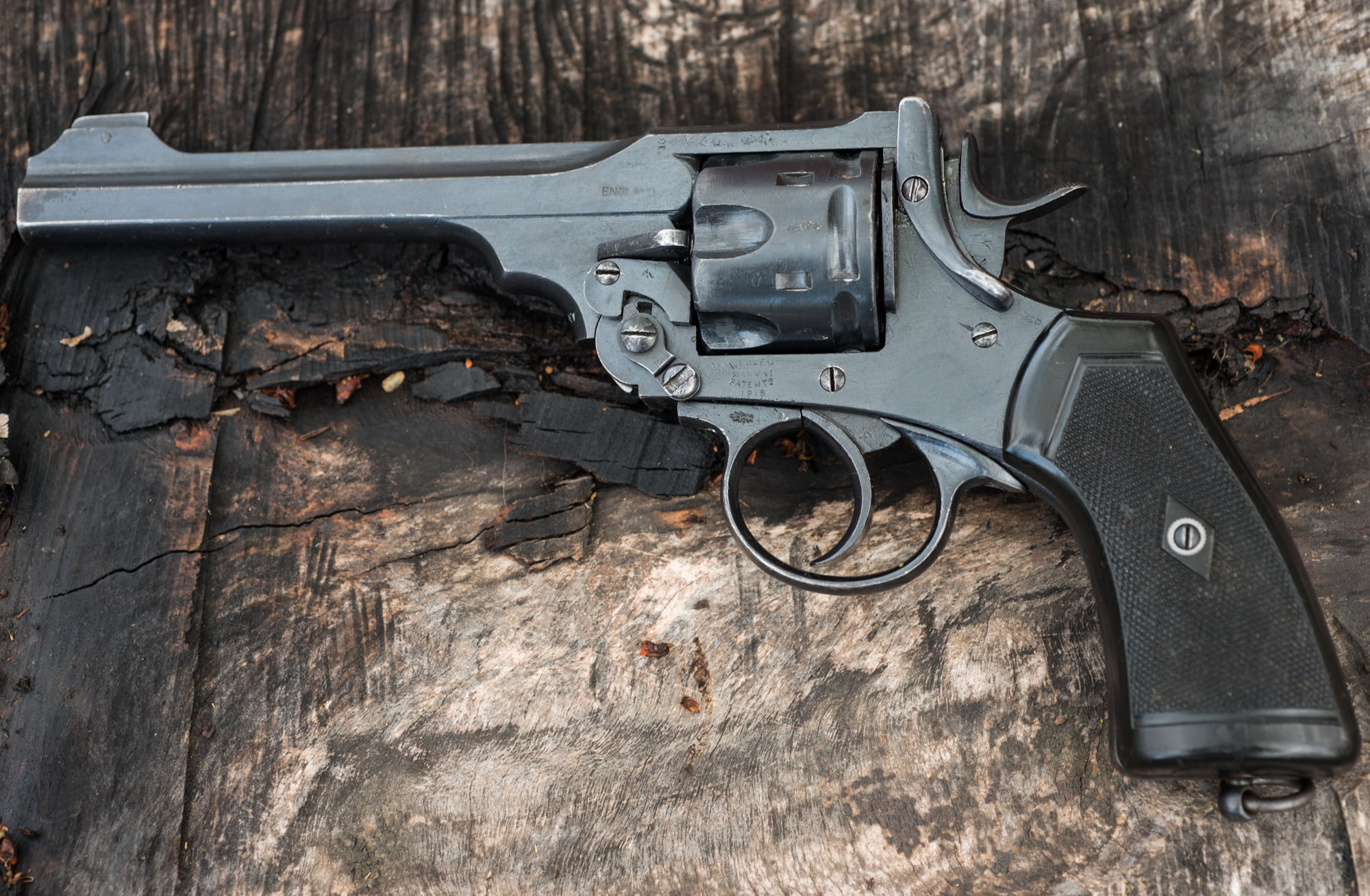 1918, Webley, Revolver, weapons, 1080P, HD Wallpaper