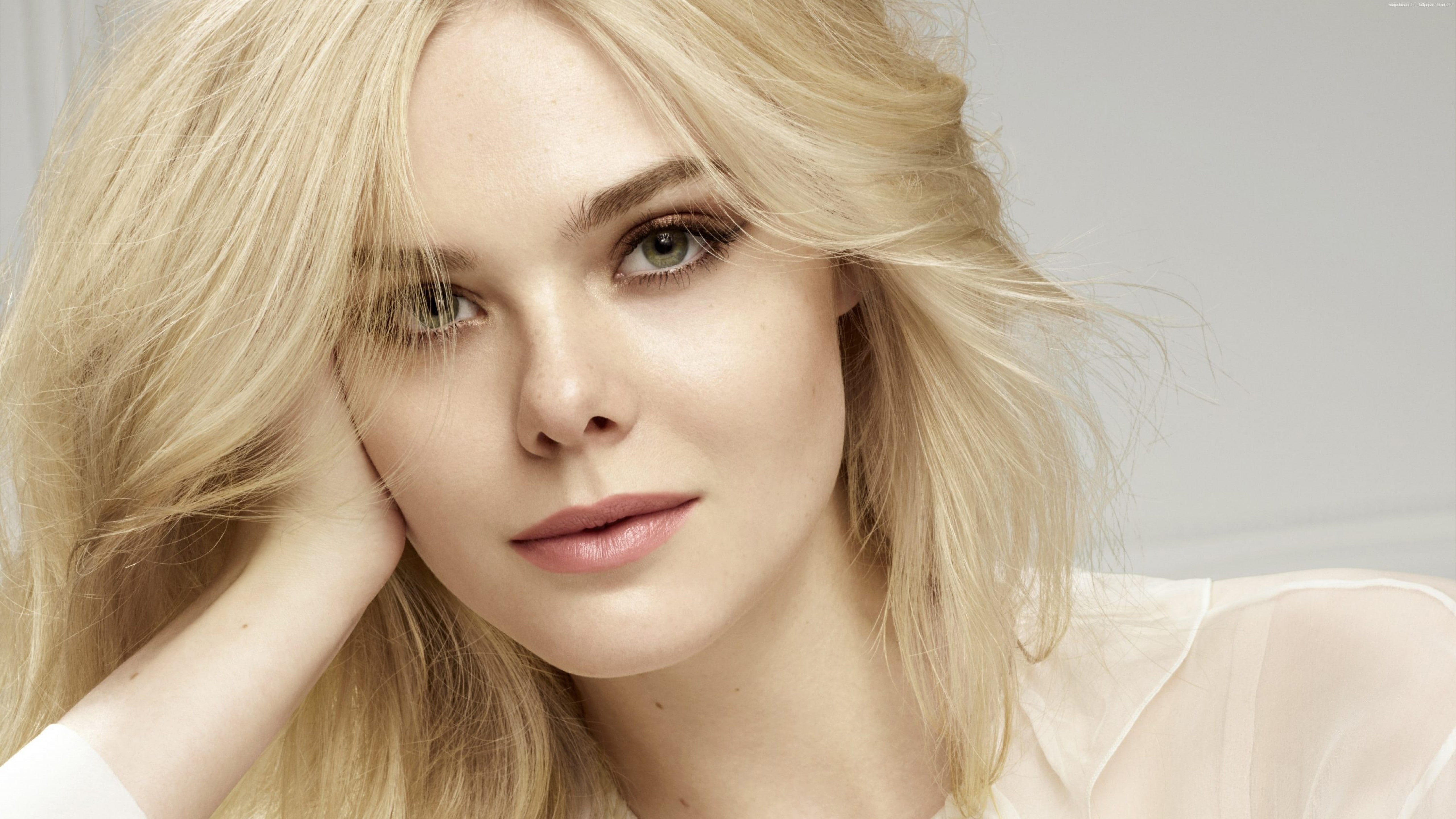 long hair, elle-fanning-5120x2880-portrait-5k-15509, fashion model, one person, human body part, beauty, 5K, young adult, hairstyle, women, human hair, HD Wallpaper