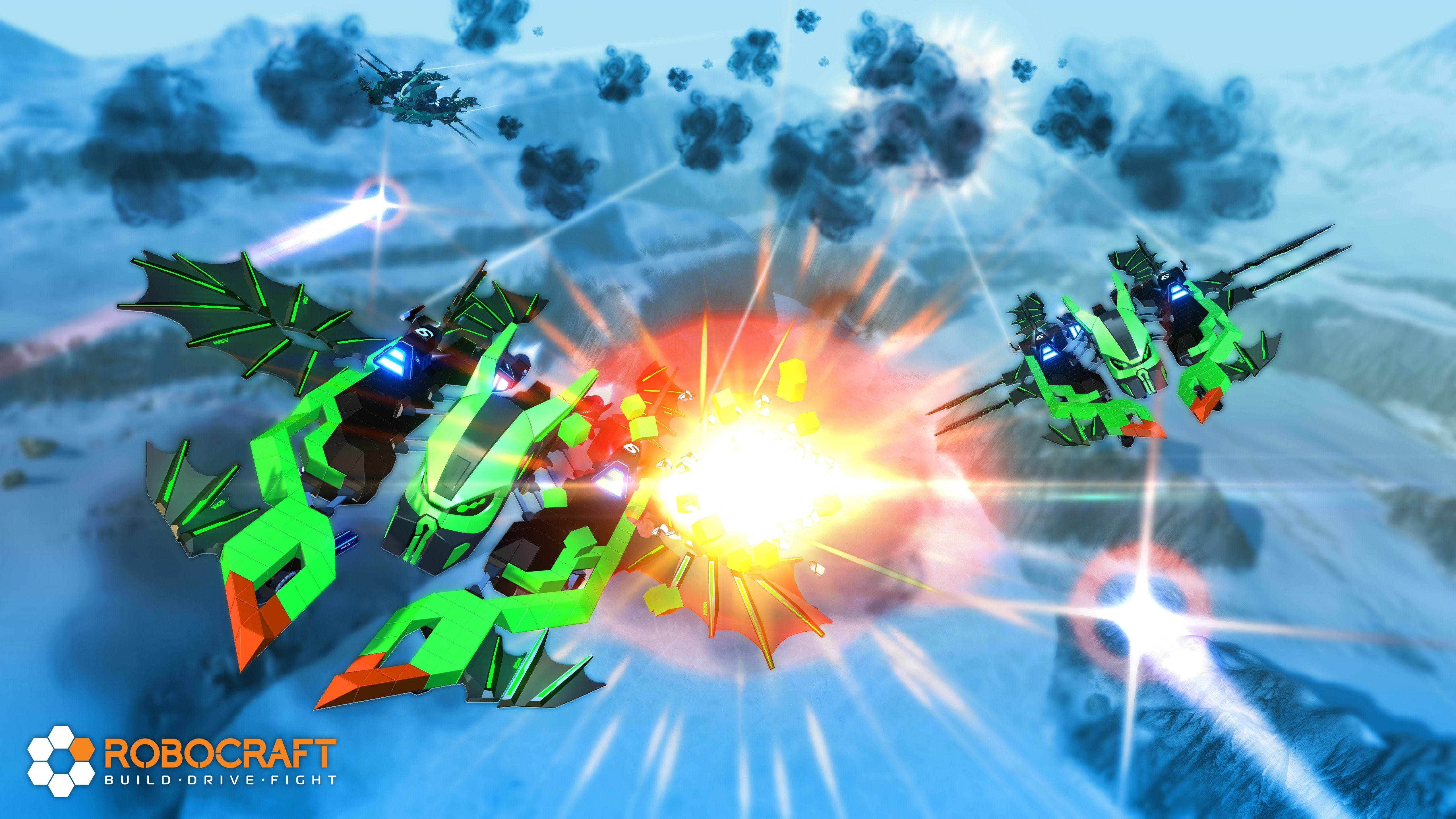 x, video, focus on foreground, green color, mid-air, robocraft, illuminated, 5120x2880 px, Robot, close-up, digital composite, plant part, multi colored, HD Wallpaper