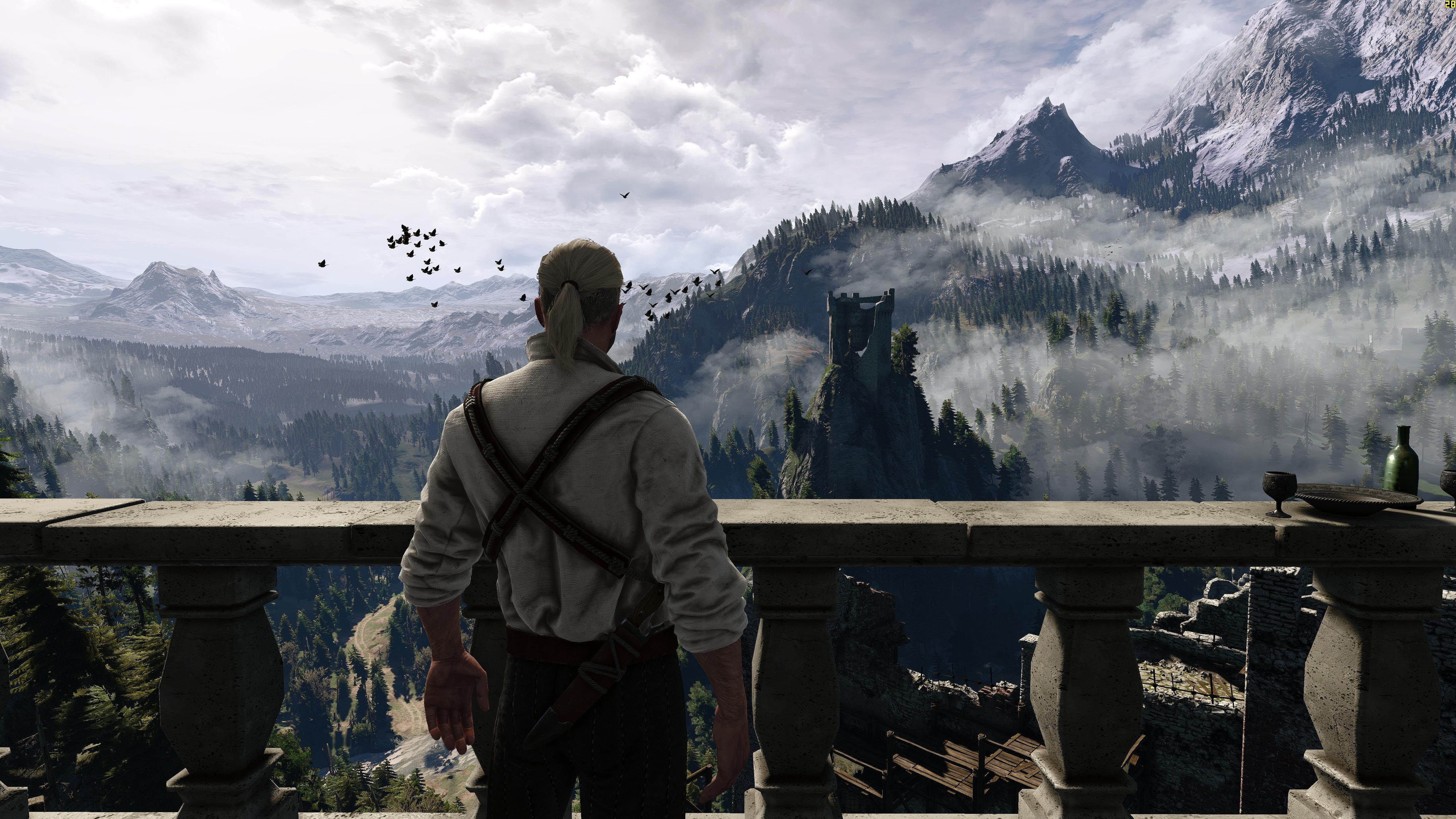 5K, Hunt, wild, Witcher, Fighting, warrior, fantasy, 5120x2880 px, action, Dark, HD Wallpaper
