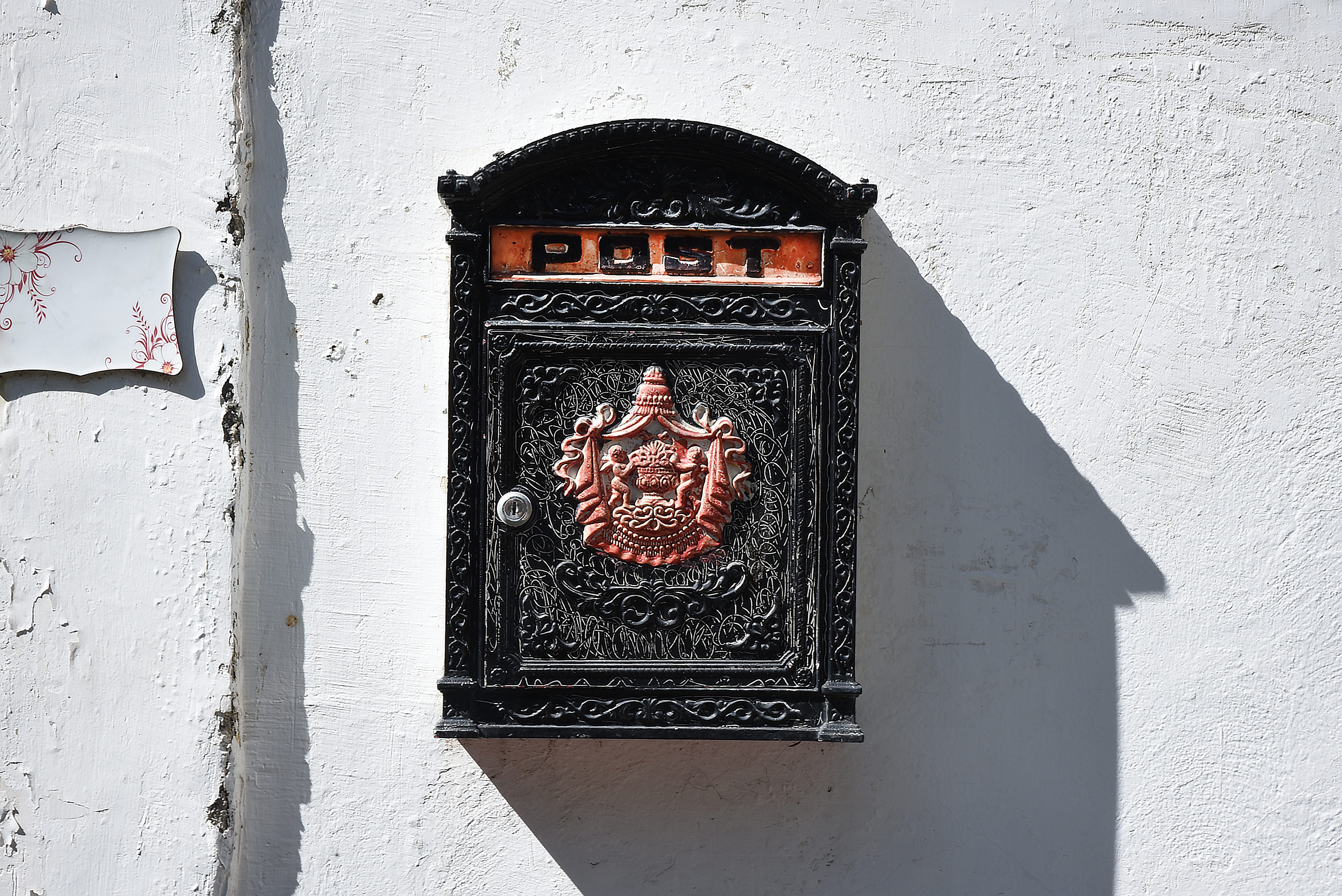 wall - building feature, postage, creativity, mail box, letterbox, architecture, antique, mail, 5K, retro, postal, communication, red, protection, built structure, HD Wallpaper