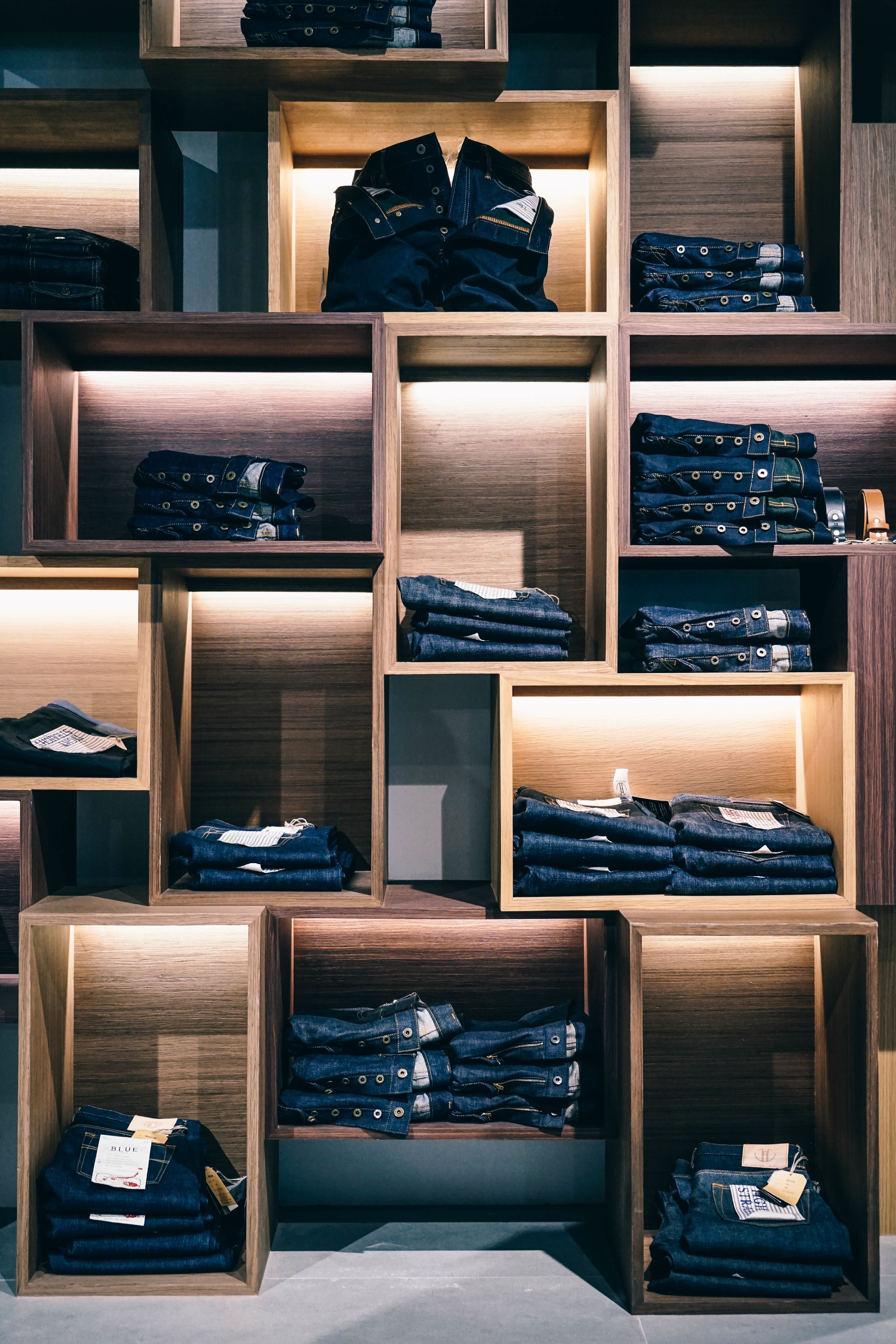 domestic room, shopping, no people, variation, stack, rack, shelf, large group of objects, retail, furniture, arrangement, clothing, indoors, storage compartment, Phone HD Wallpaper