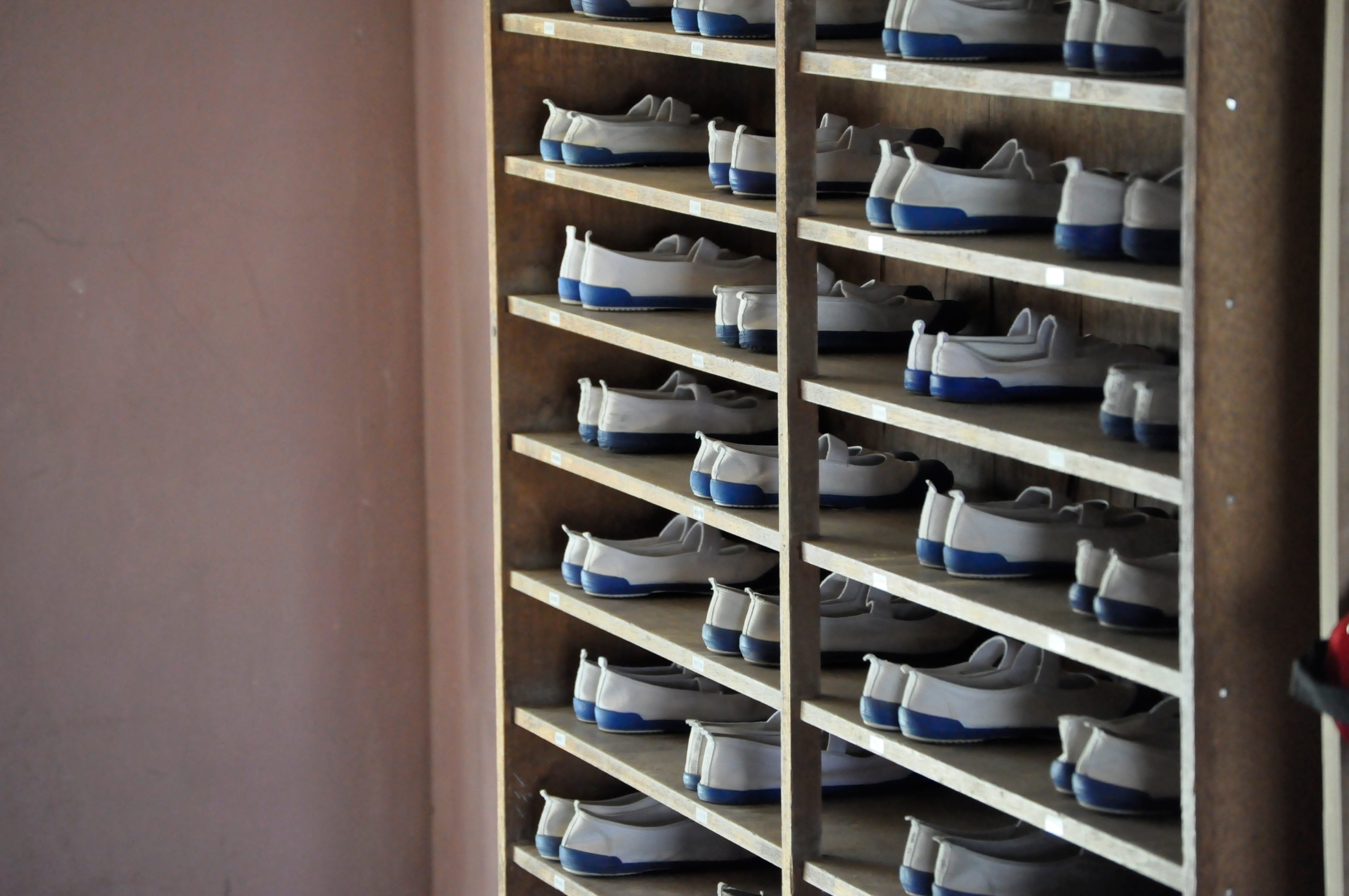 no people, building, wood - material, pair, cabinet, arrangement, container, storage compartment, footwear, rack, in a row, close-up, large group of objects, HD Wallpaper