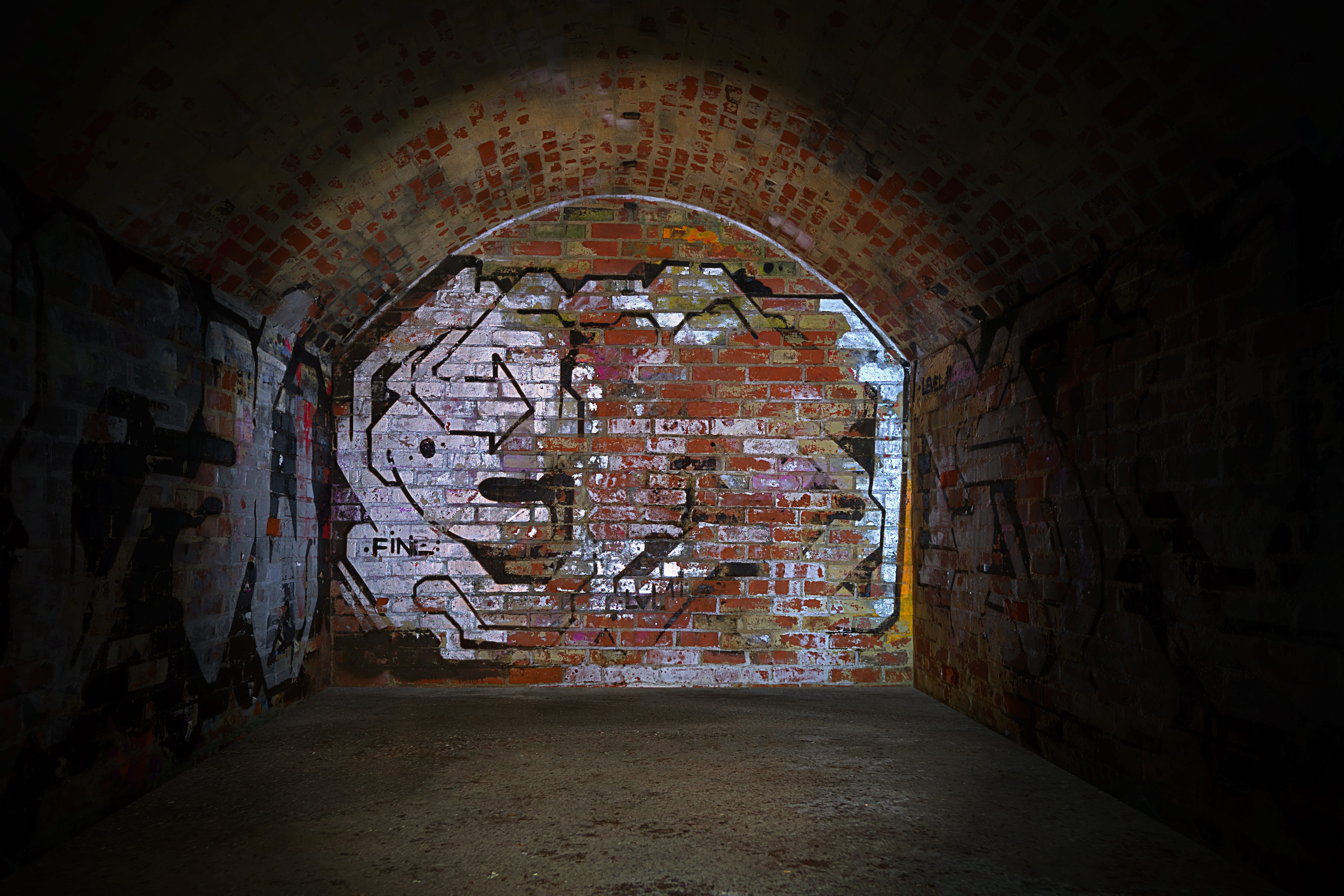 building, room, ceiling, ruined, deterioration, wall, graffiti was, architecture, 5K, weathered, built structure, no people, indoors, bunker, day, darkness, HD Wallpaper