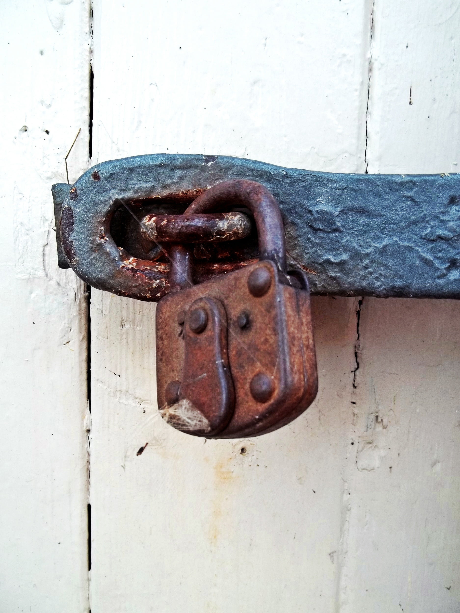 weathered, goal, 1080P, door, security, castle, lock, brown, rusty, day, closed, latch, entrance, outdoors, wood - material, no people, protection, wood, Phone HD Wallpaper