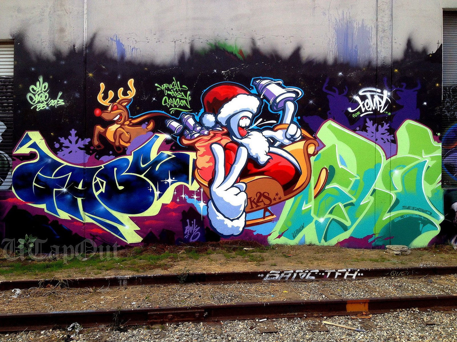 pacific, los, street, colors, california, buildings, graff, illegal, art, 720P, city, wall, cities, angeles, graffiti, HD Wallpaper