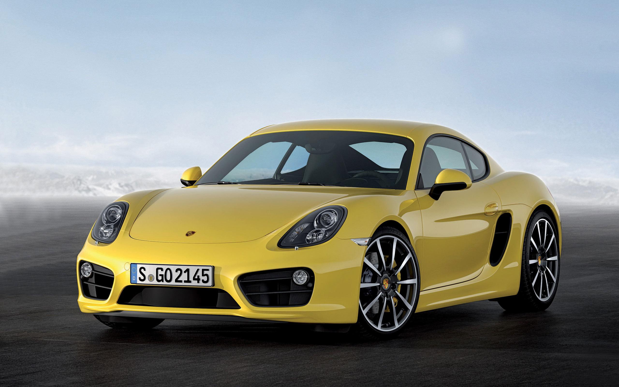 cars, s, 2014, cayman, yellow, 2K, porsche, coupe, sports, HD Wallpaper