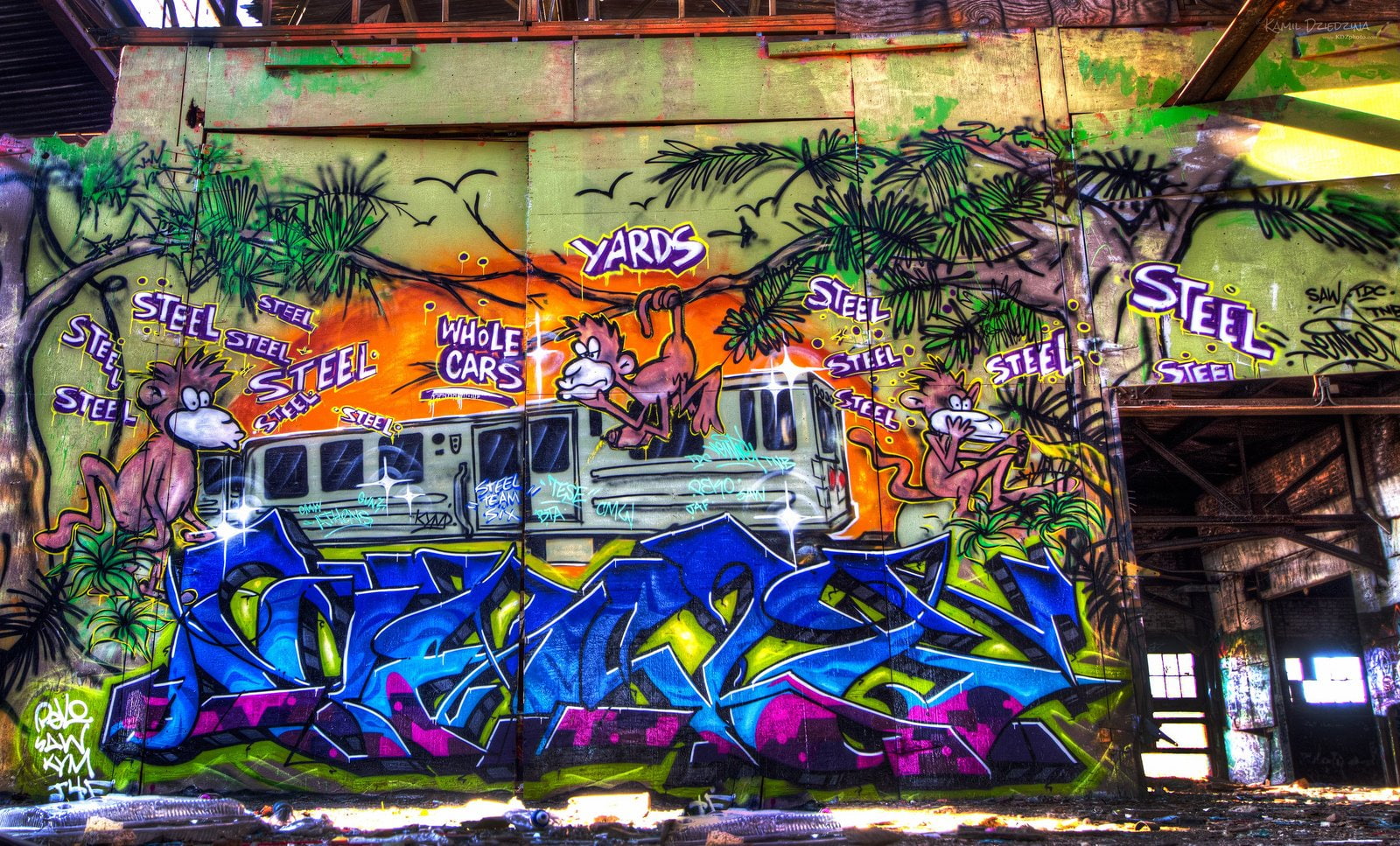 buildings, 720P, graff, graffiti, wall, art, illegal, street, city, colors, cities, HD Wallpaper