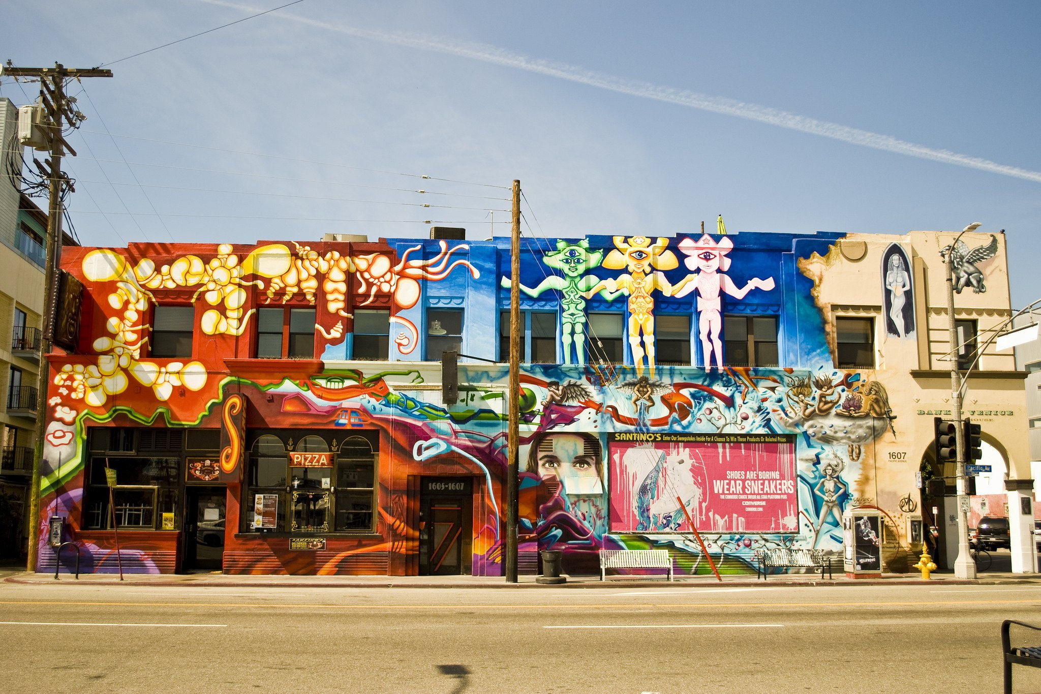 angeles, art, pacific, cities, graffiti, graff, city, california, street, illegal, wall, los, colors, 1080P, buildings, HD Wallpaper