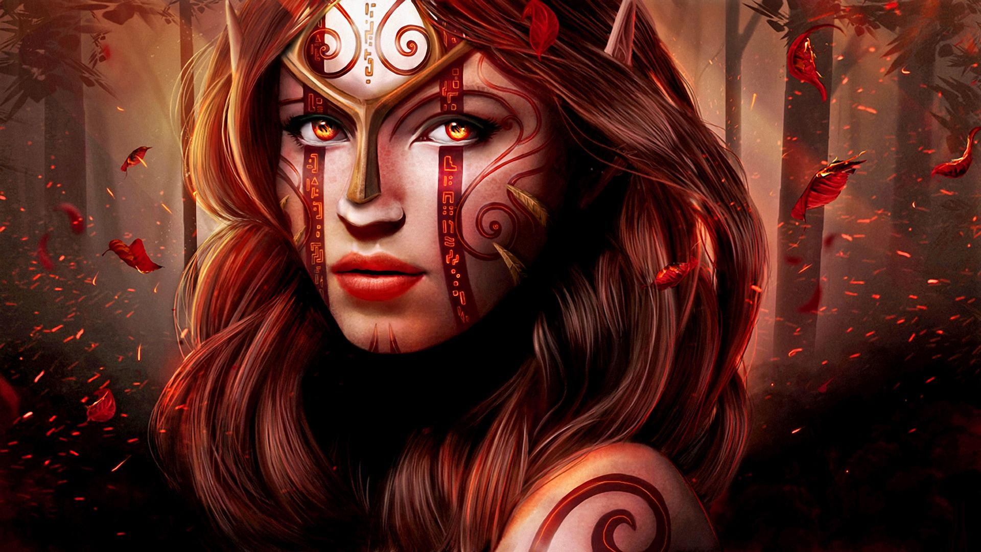 3d and abstract, fantasy, tattoo, sci-fi, women, 1080P, encoded, HD Wallpaper
