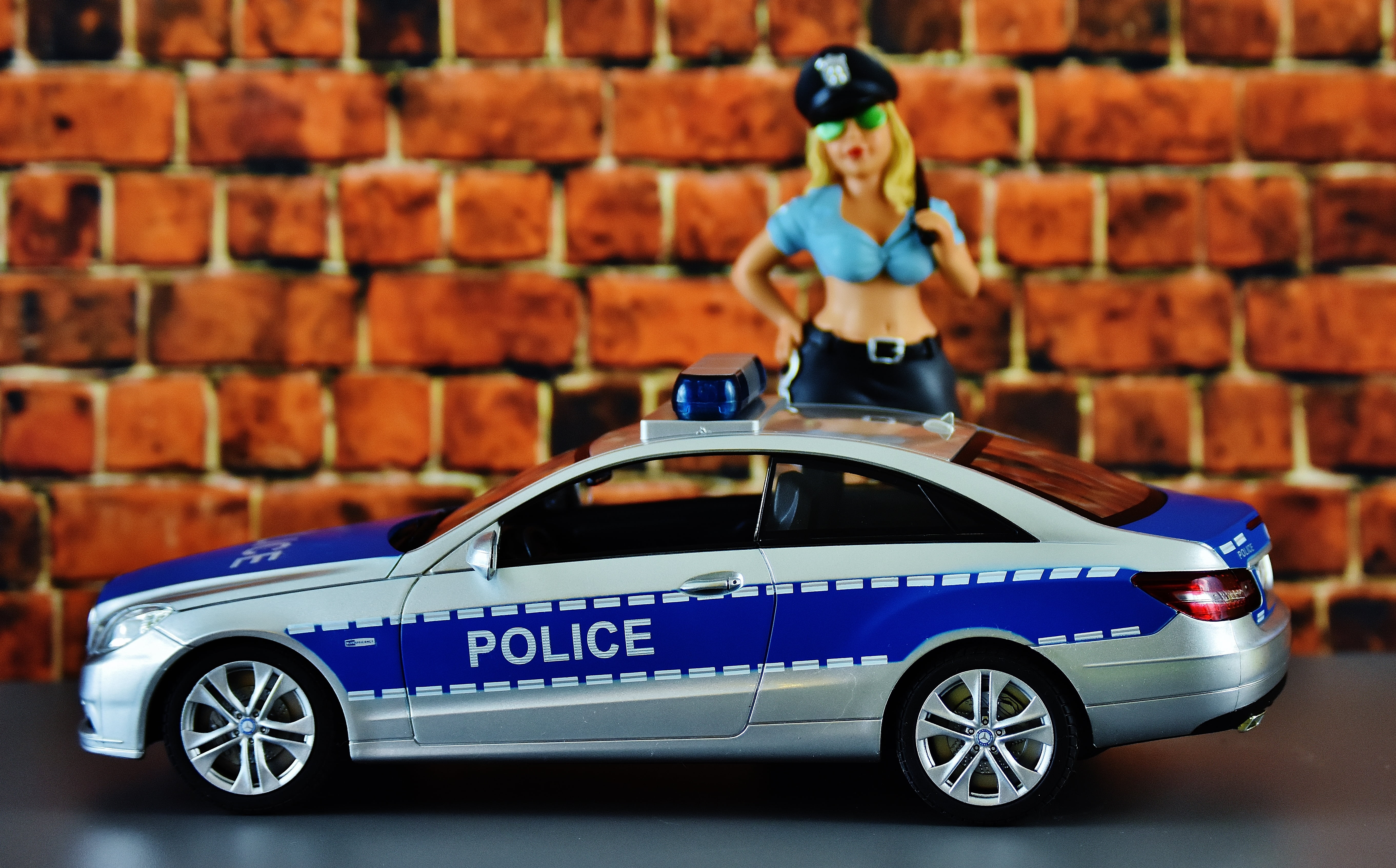 police, figure, policewoman, mode of transportation, ordnungshüter, fun, motor vehicle, figurine, 5K, standing, toy, side view, uniform, representation, HD Wallpaper