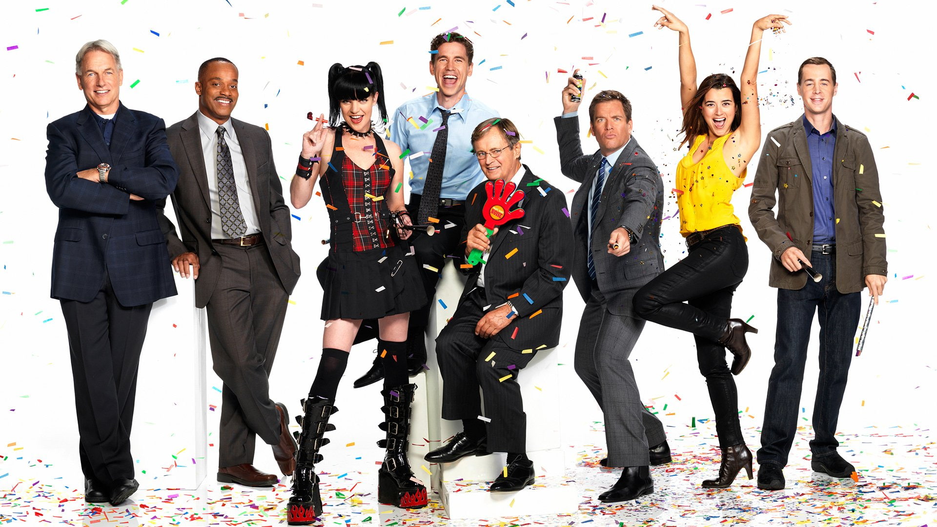 Dr. Donald Mallard, Timothy McGee, Ziva David, Pauley Perrette, 1080P, Abby Sciuto, Anthony Dinozzo, Leon Vance, TV Show, Mark Harmon, Rocky Carroll, Cote De Pablo, HD Wallpaper