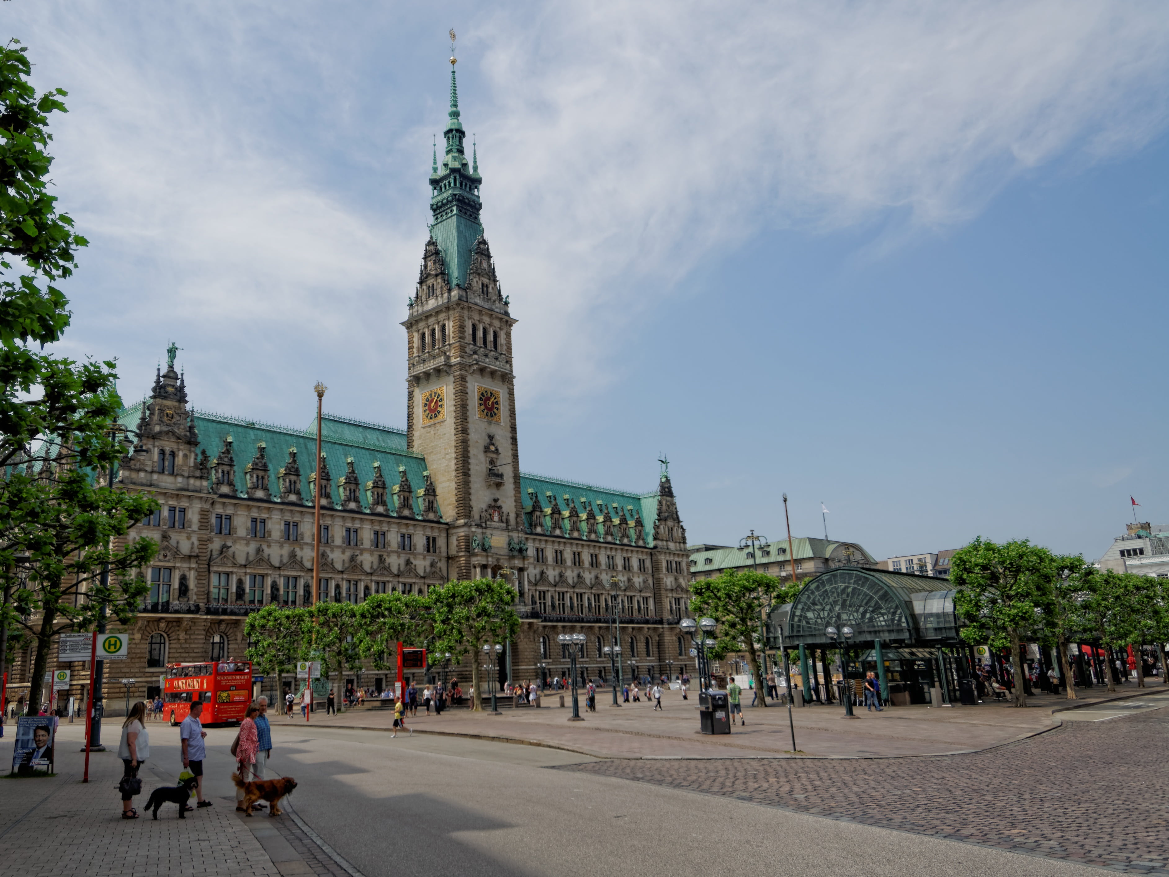 spire, town Square, germany, crowd, architecture, travel destinations, scene, travel, city, tourism, elbe, tower, church, built structure, hanseatic city, HD Wallpaper