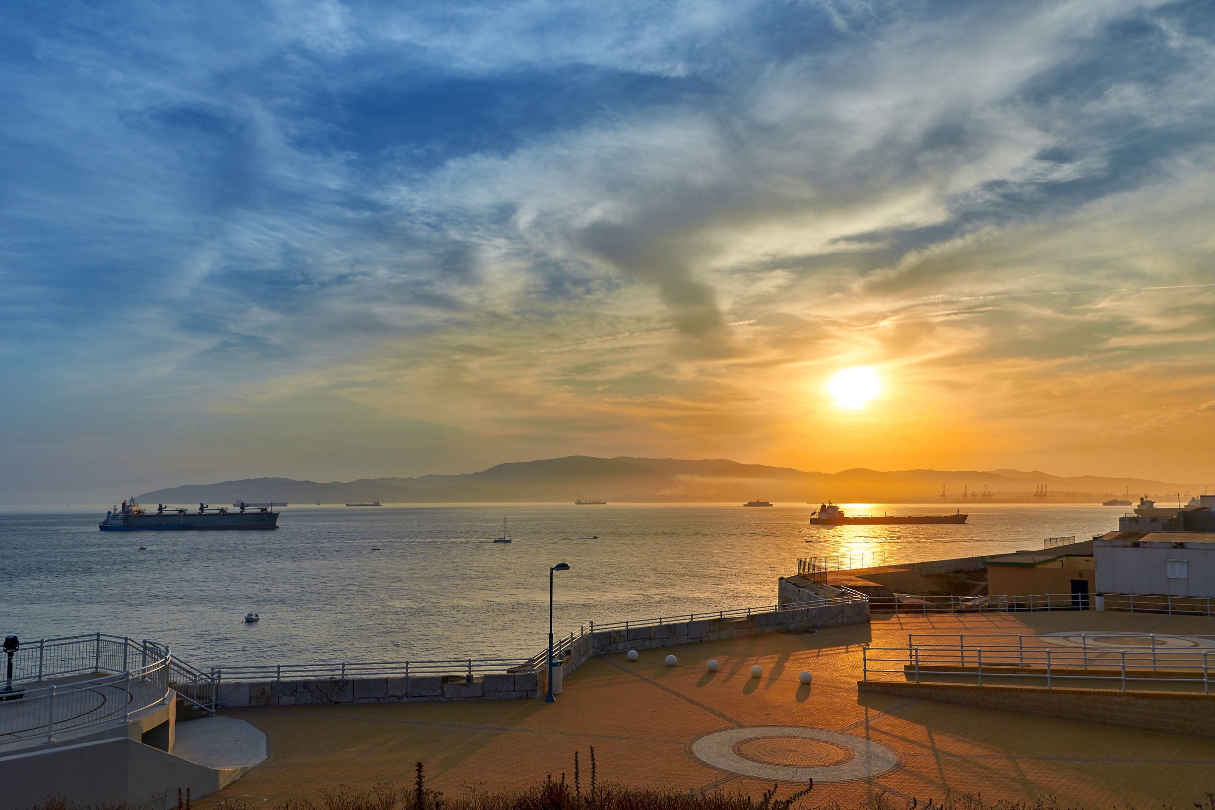 no people, industriehafen, afterglow, land, sunlight, blue, abendstimmung, travel, industry, cruise, nature, mirroring, dusk, oil tanker, yacht, summer, HD Wallpaper