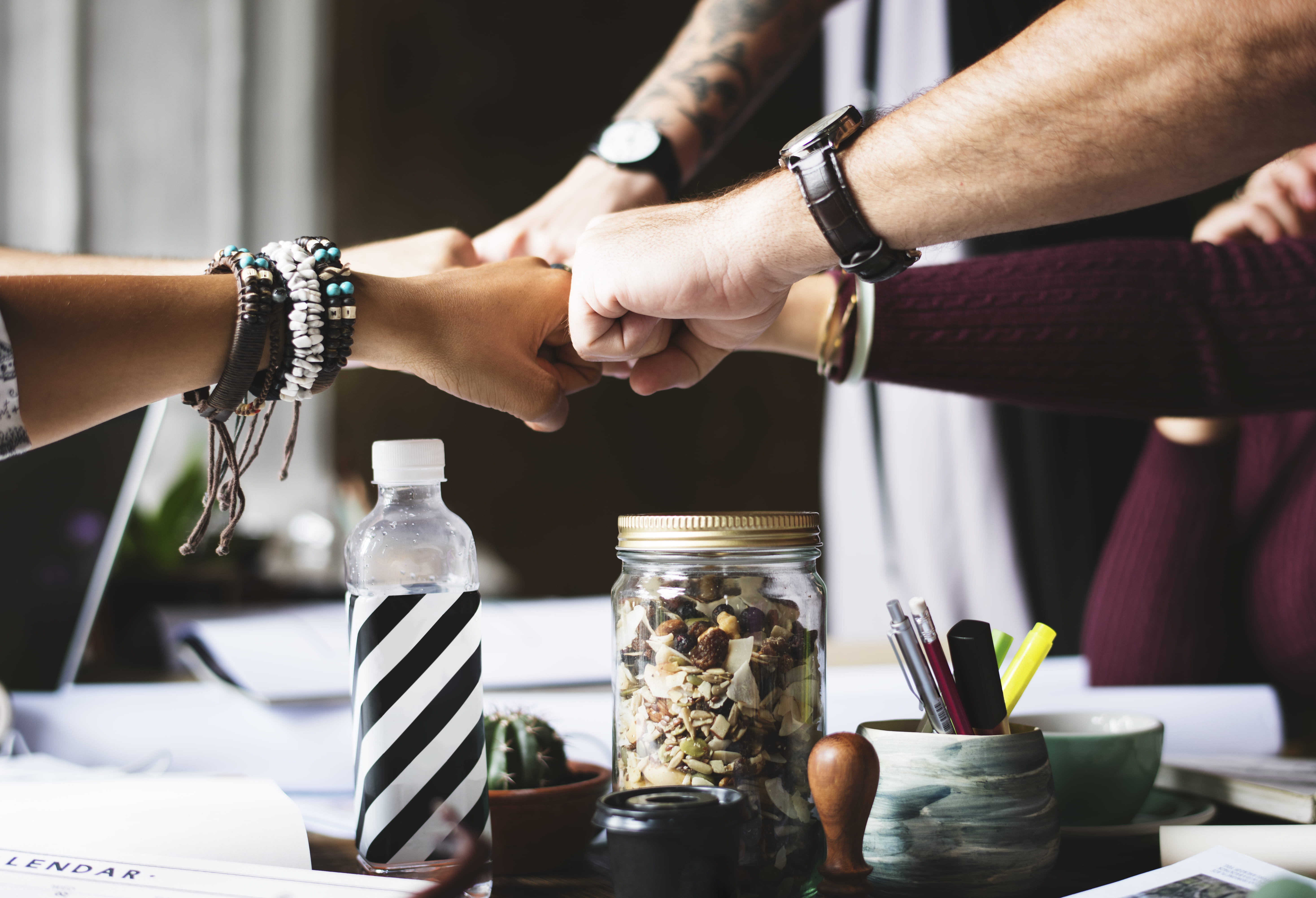 indoors, work, women, table, workspace, bracelet, working, human hand, fist, real people, collaborate, hand, team, food and drink, person, small business, HD Wallpaper