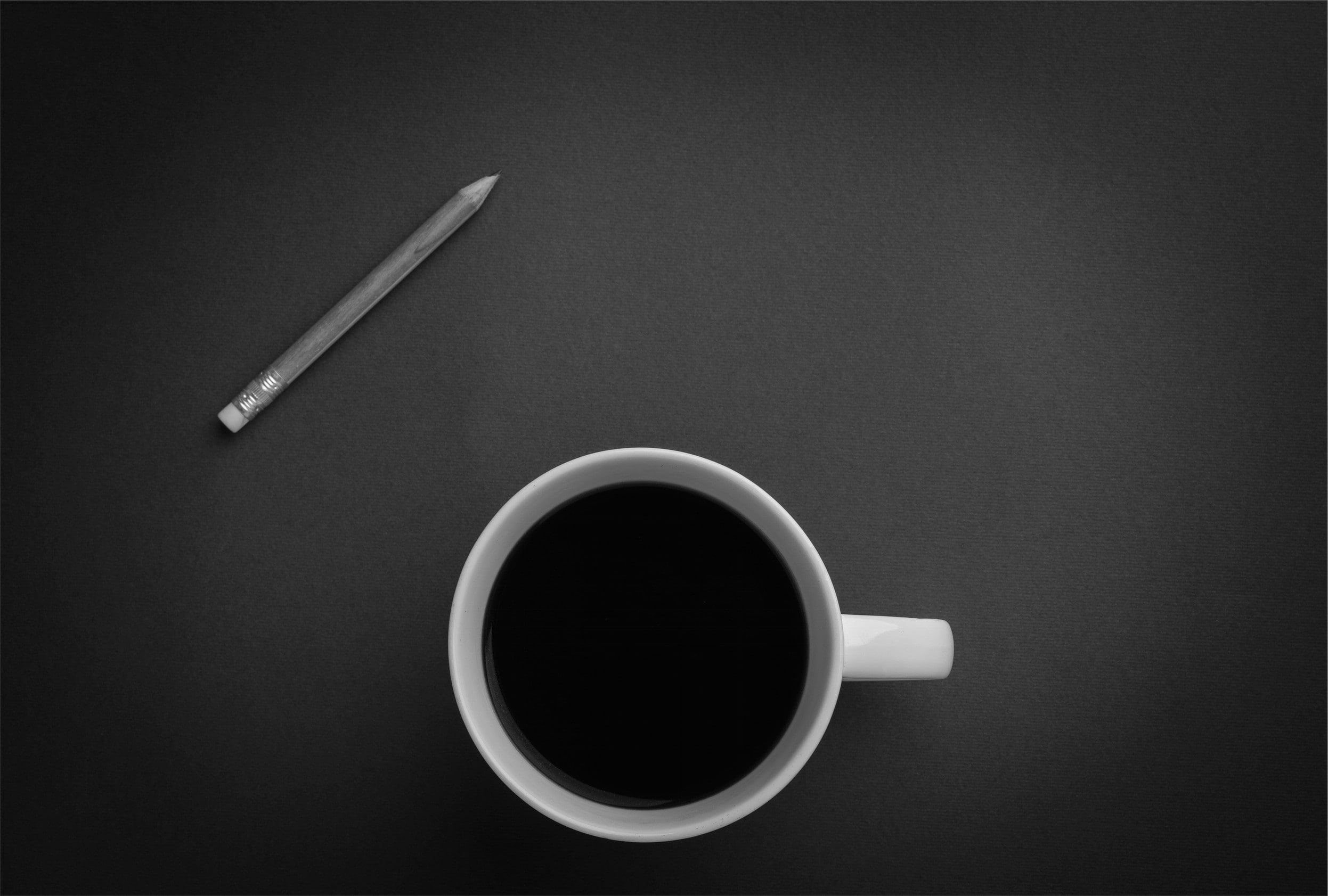 coffee, 1080P, pencil, cup, HD Wallpaper