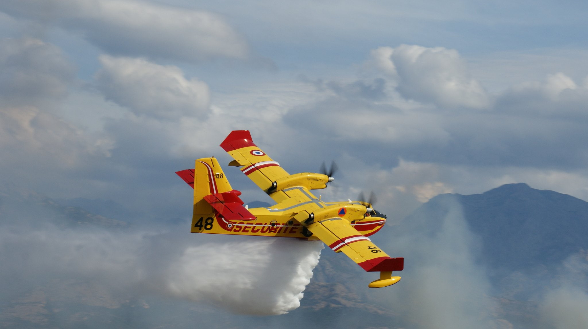 canadair, firecat, securita, cl 415, 1080P, HD Wallpaper