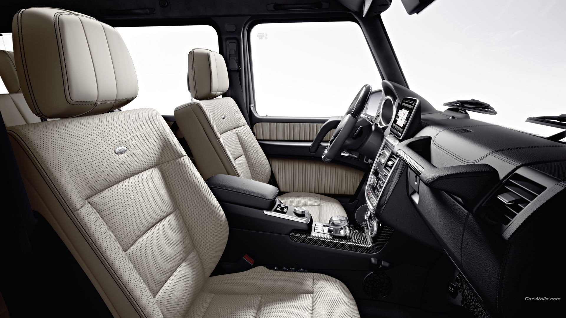 Mercedes G-Class, Mercedes Benz, vehicle, car interior, 1080P, car, HD Wallpaper