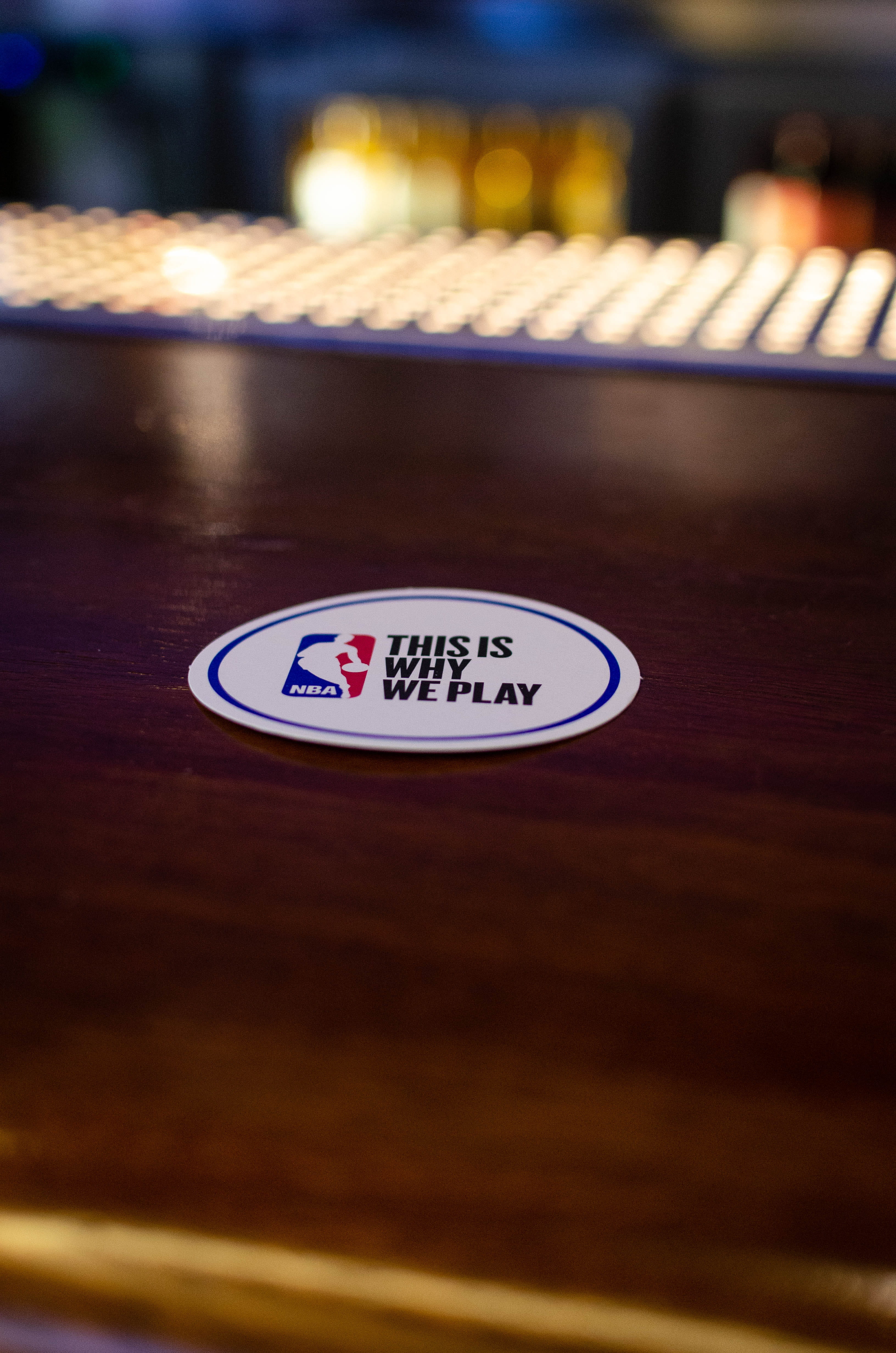 table, indoors, furniture, drinks, close-up, Barcelona, western script, nba, emblem, sign, shape, cocktails, number, coaster, this is why we play, technology, Phone HD Wallpaper