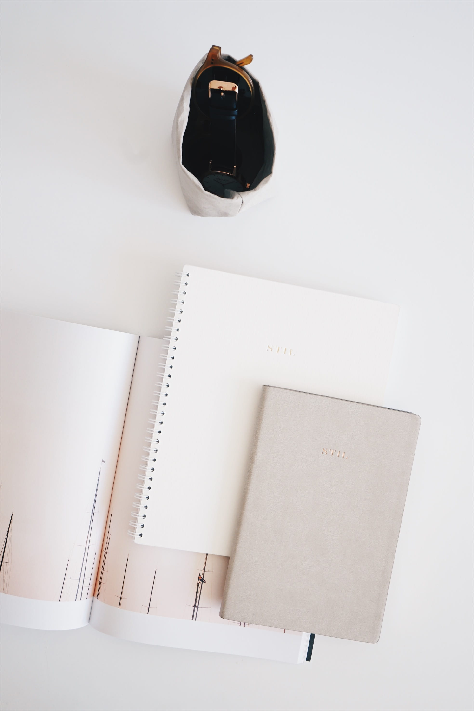 paper, topdown, still life, table, high angle view, white, group of objects, books, publication, surface, white board, technology, accessories, no people, Phone HD Wallpaper