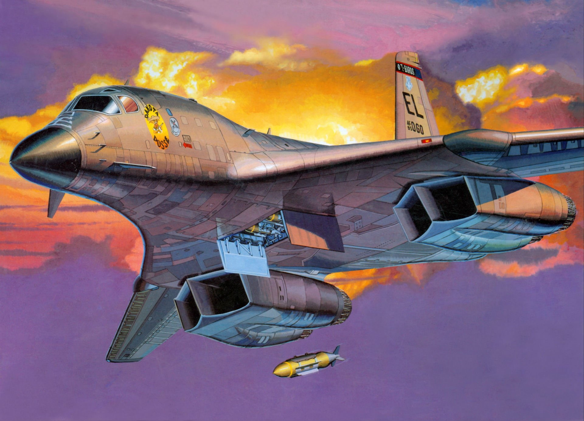 Rockwell B-1 Lancer, 1080P, Bombers, HD Wallpaper