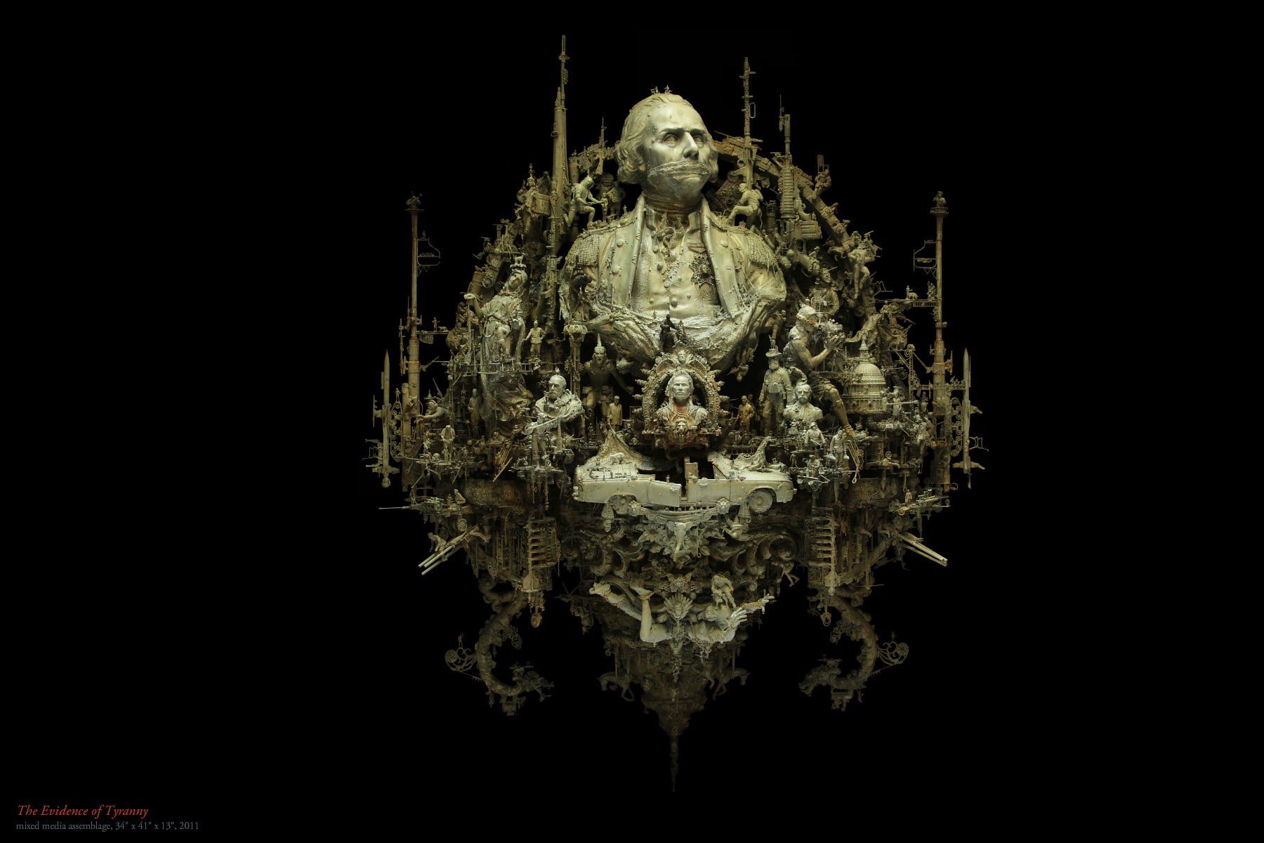 indoors, wealth, no people, black background, architecture, sculptures, kuksi, night, creativity, art and craft, celebration, close-up, 720P, sci fi, art, HD Wallpaper