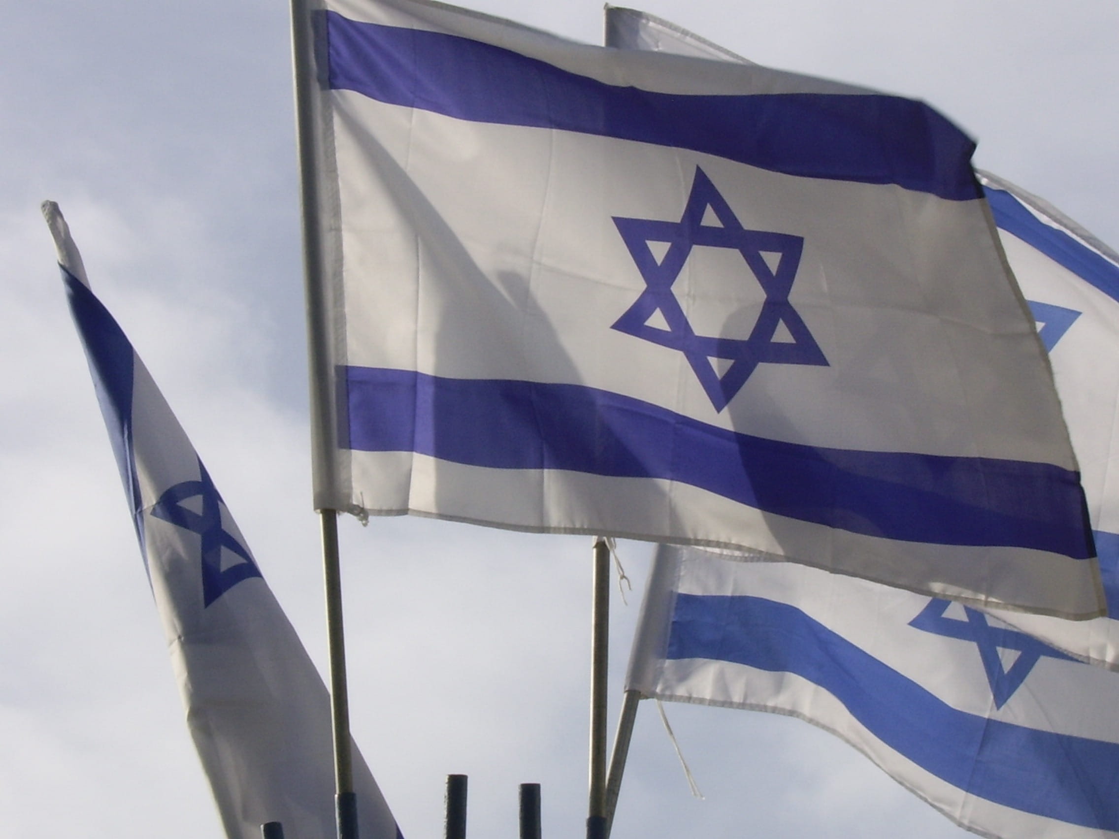 nation, State, blue, patriotism, environment, pole, symbol, flags, national, daytime, nature, country, jewish, star shape, waving, day, freedom, wind, cloud - sky, HD Wallpaper