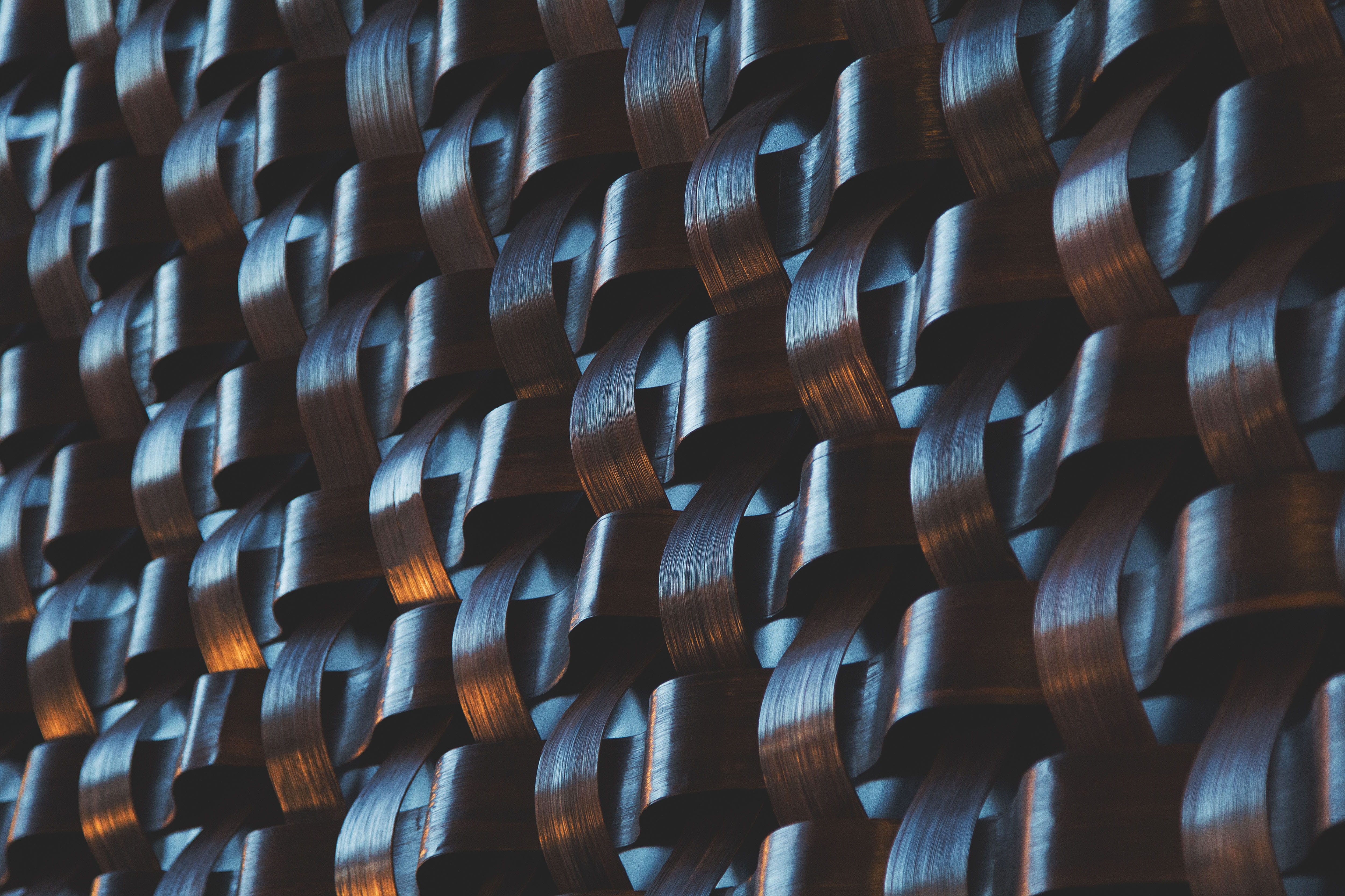 4K, day, backgrounds, stack, brown, abundance, Metallic, large group of objects, industry, pattern, basket, textile, abstract, textured, textures, close-up, HD Wallpaper