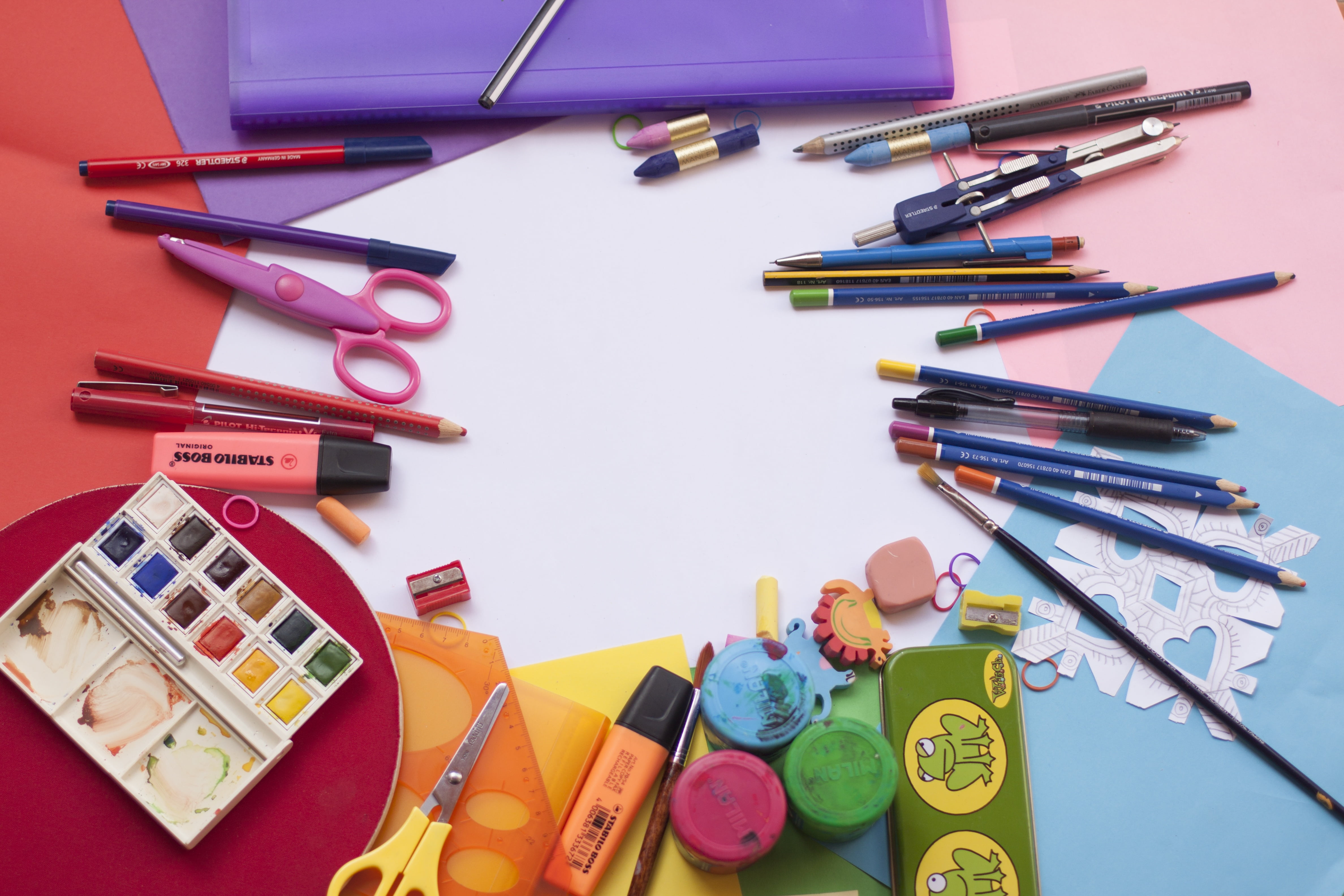 assorted, plastic, education, crayon, personal Accessory, pen, art and craft, no people, text, painting, table, equipment, materials, choice, art and craft equipment, HD Wallpaper