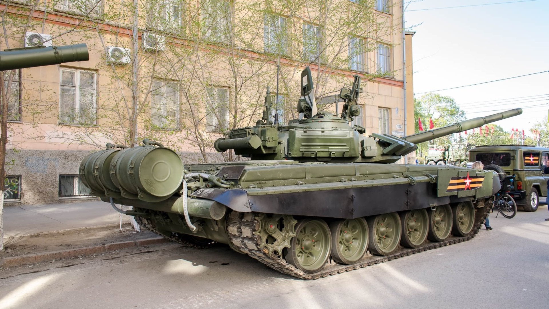 T-72 B3, armored vehicles of Russia, 1080P, tank, preparing for Victory Parade, HD Wallpaper