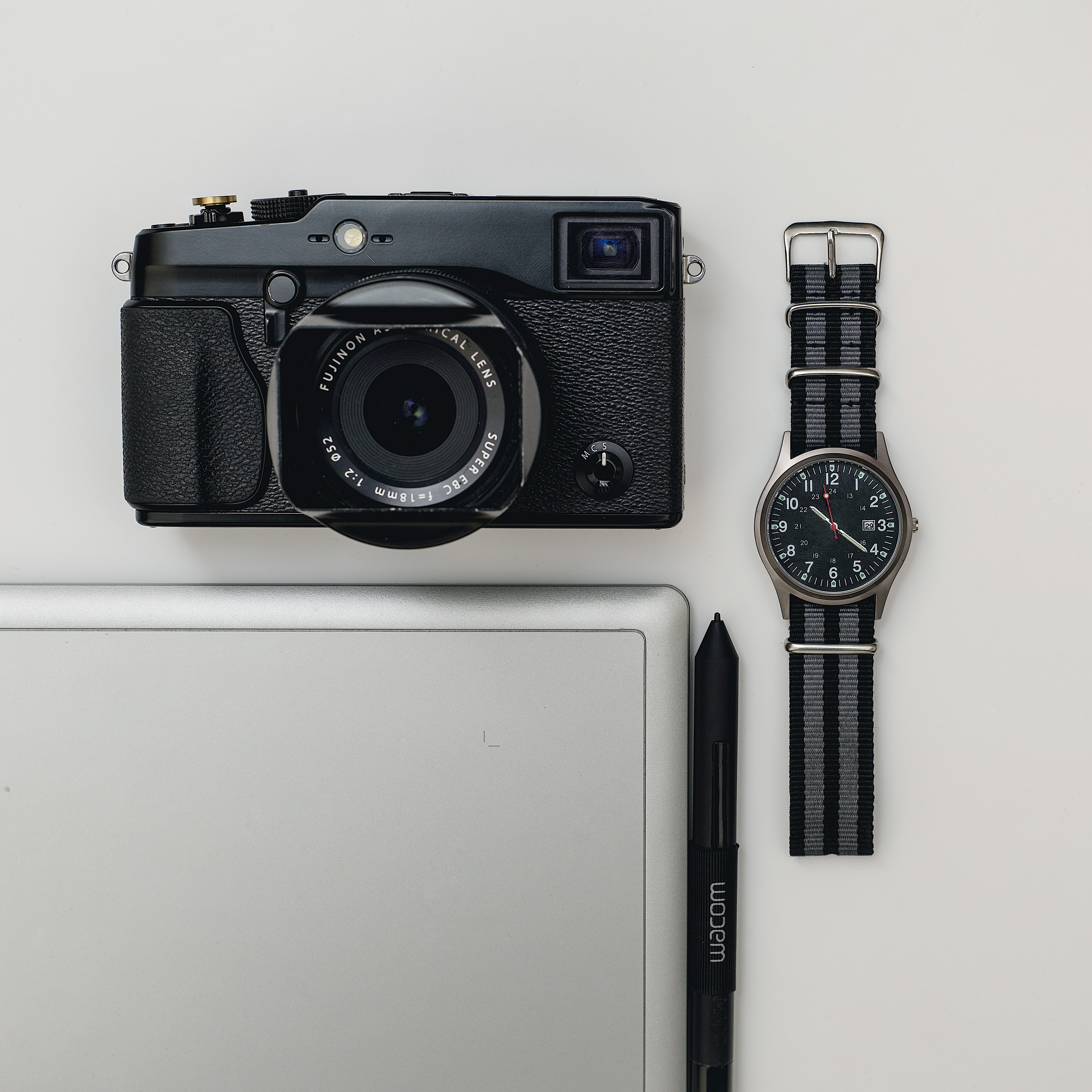 touc, block, strap, classic, vintage, slr camera, studio shot, nostalgia, photography themes, technology, still life, white background, gray background, Phone HD Wallpaper