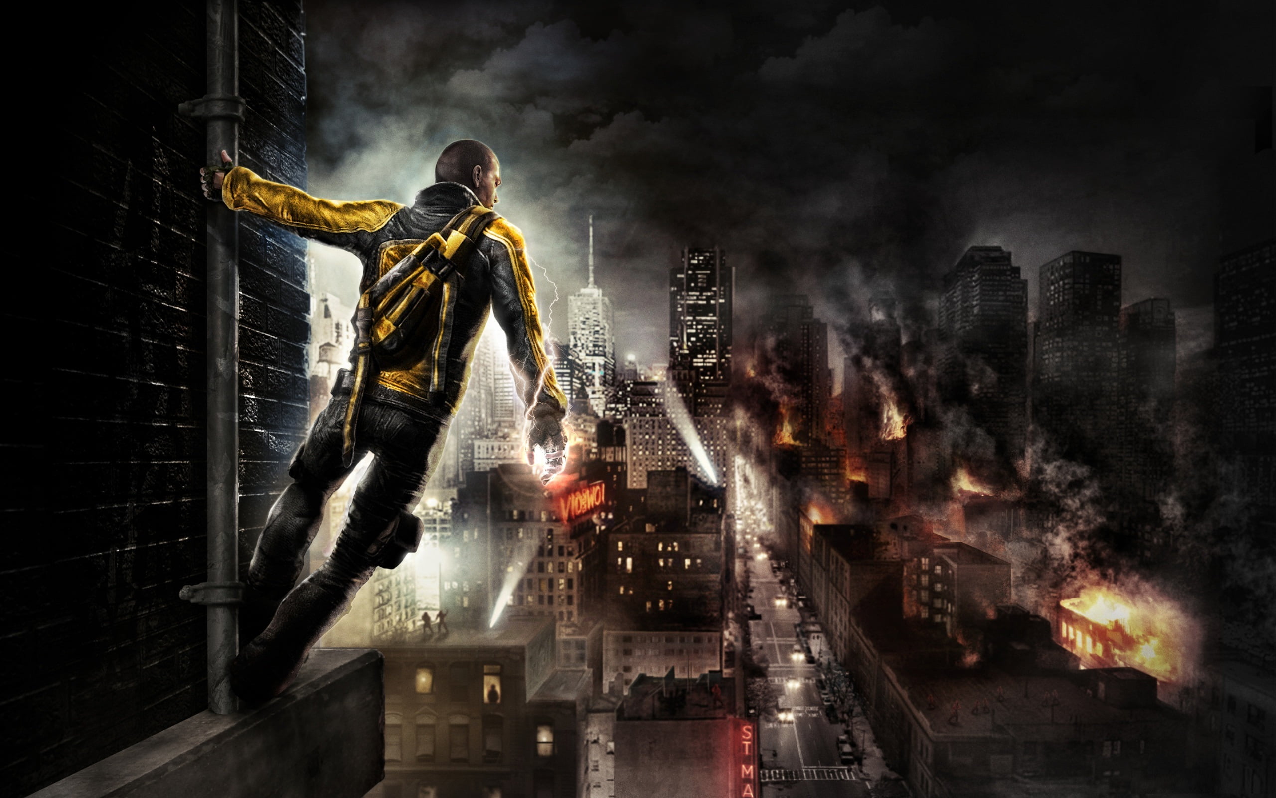 rescue worker, video, city, young adult, office building exterior, nature, night, adult, rise, top, architecture, building exterior, protective workwear, HD Wallpaper