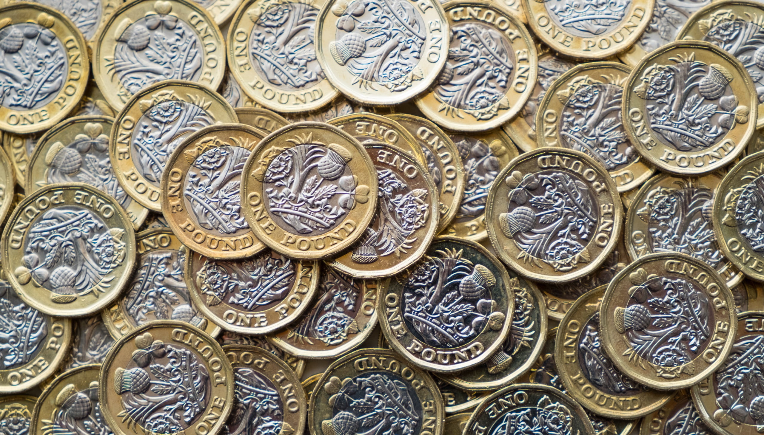coins, money, metal, British Pound, 2K, HD Wallpaper