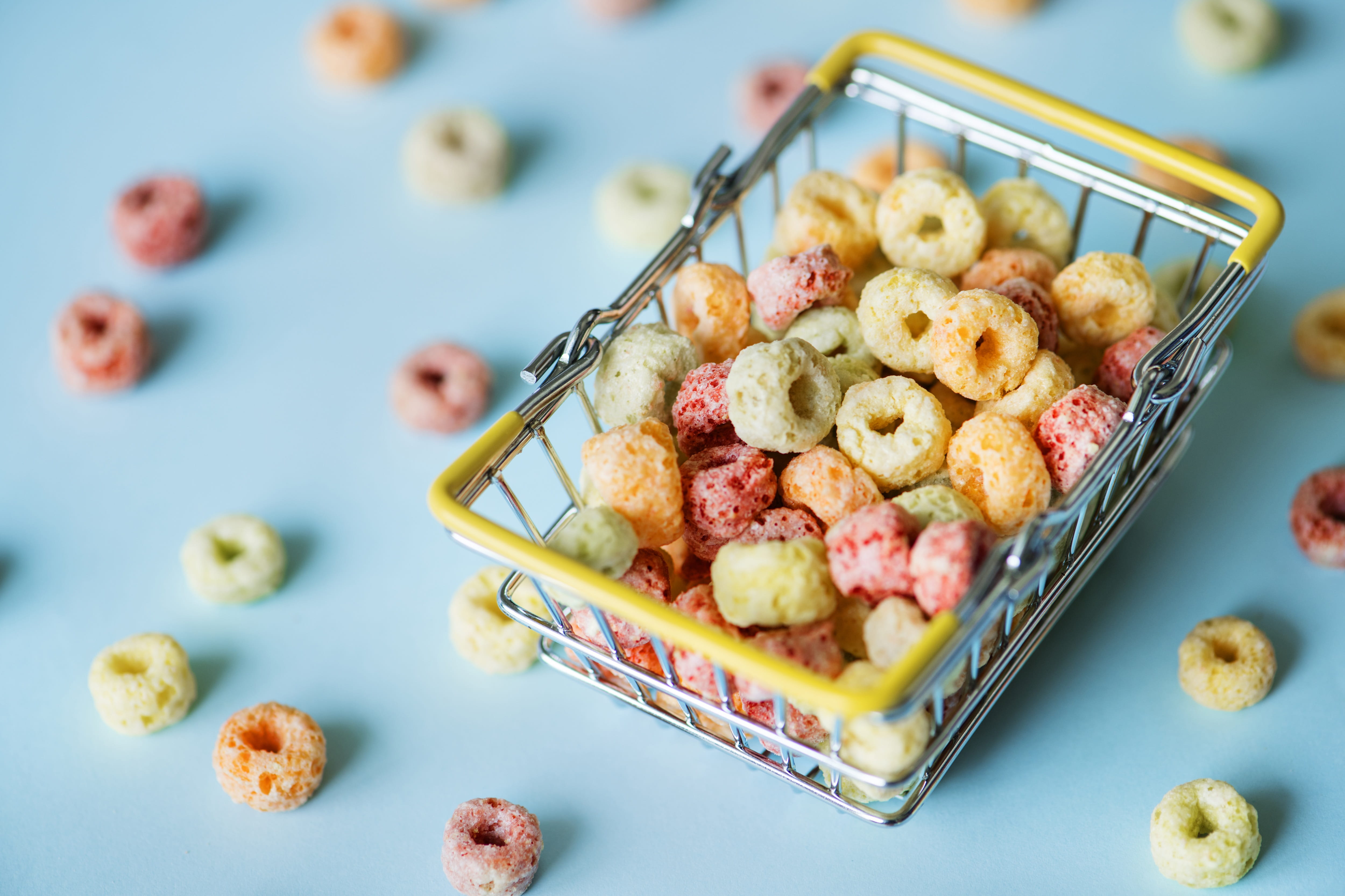 sweet food, ready-to-eat, crunchy, tart - dessert, orange, baking sheet, delicious, breakfast, high angle view, grain, miniature, green, no people, basket, HD Wallpaper
