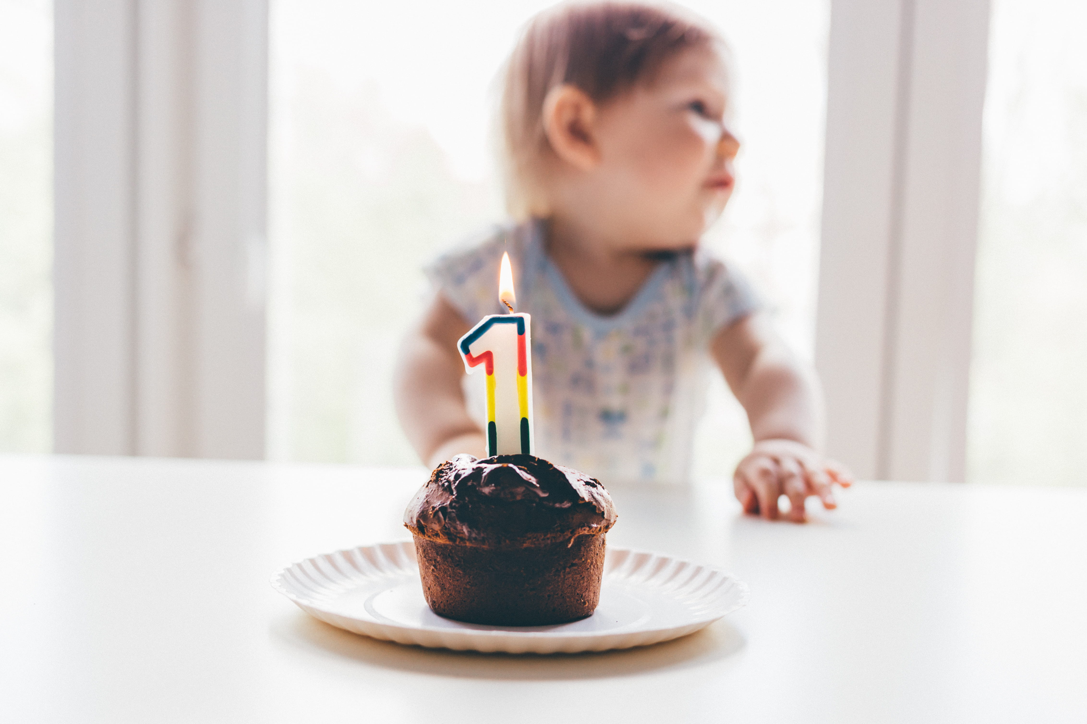 dessert, celebration, icing, birthday, pastry, table, refreshment, cupcake, candle, kid, cup, girls, child, todler, eating, unhealthy Eating, happiness, HD Wallpaper