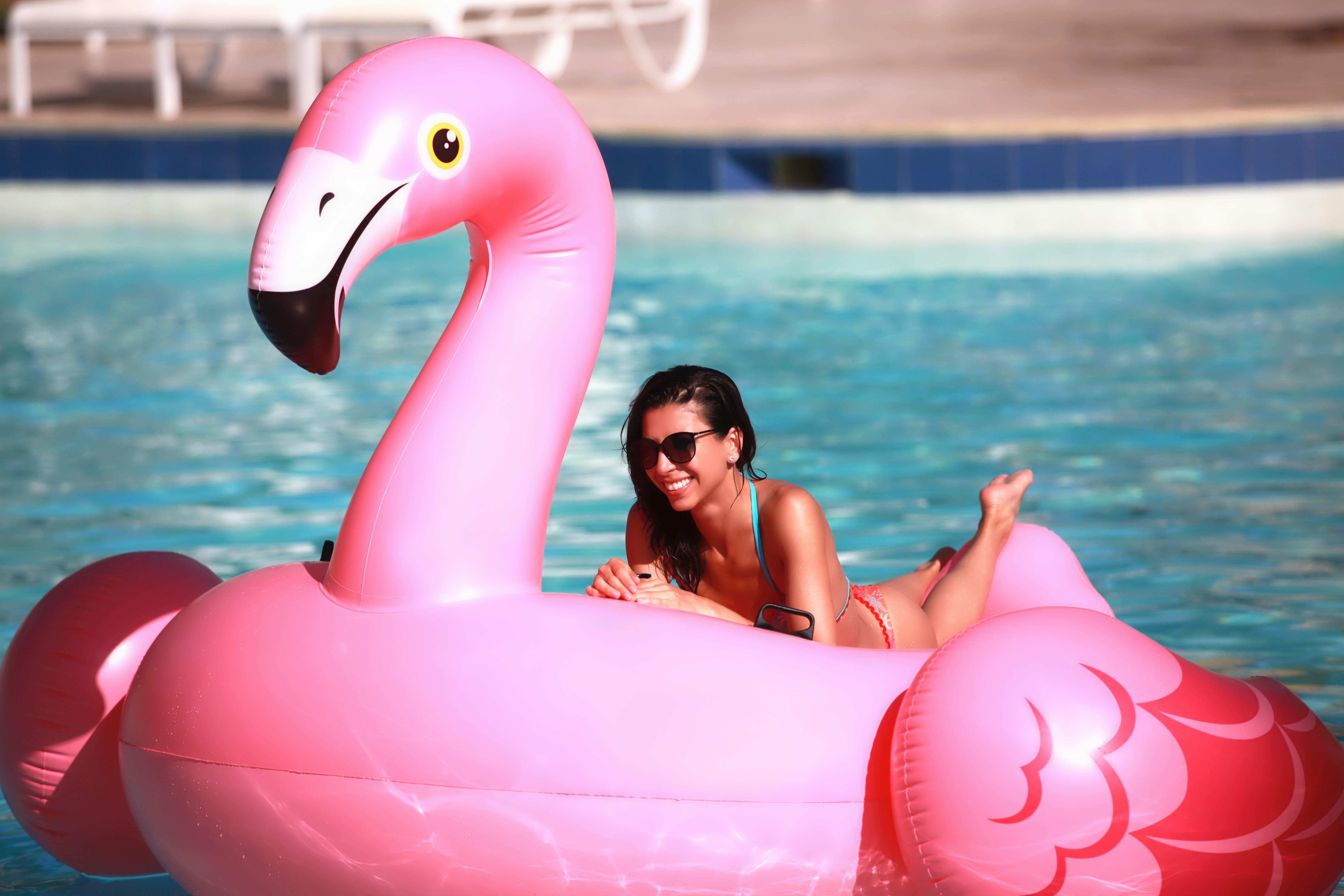 hair, fashion, tourism, portrait, summer, day, emotion, girl, tender, elegance, swimming pool, hairstyle, pool, one person, holidays, beautiful woman, fun, HD Wallpaper