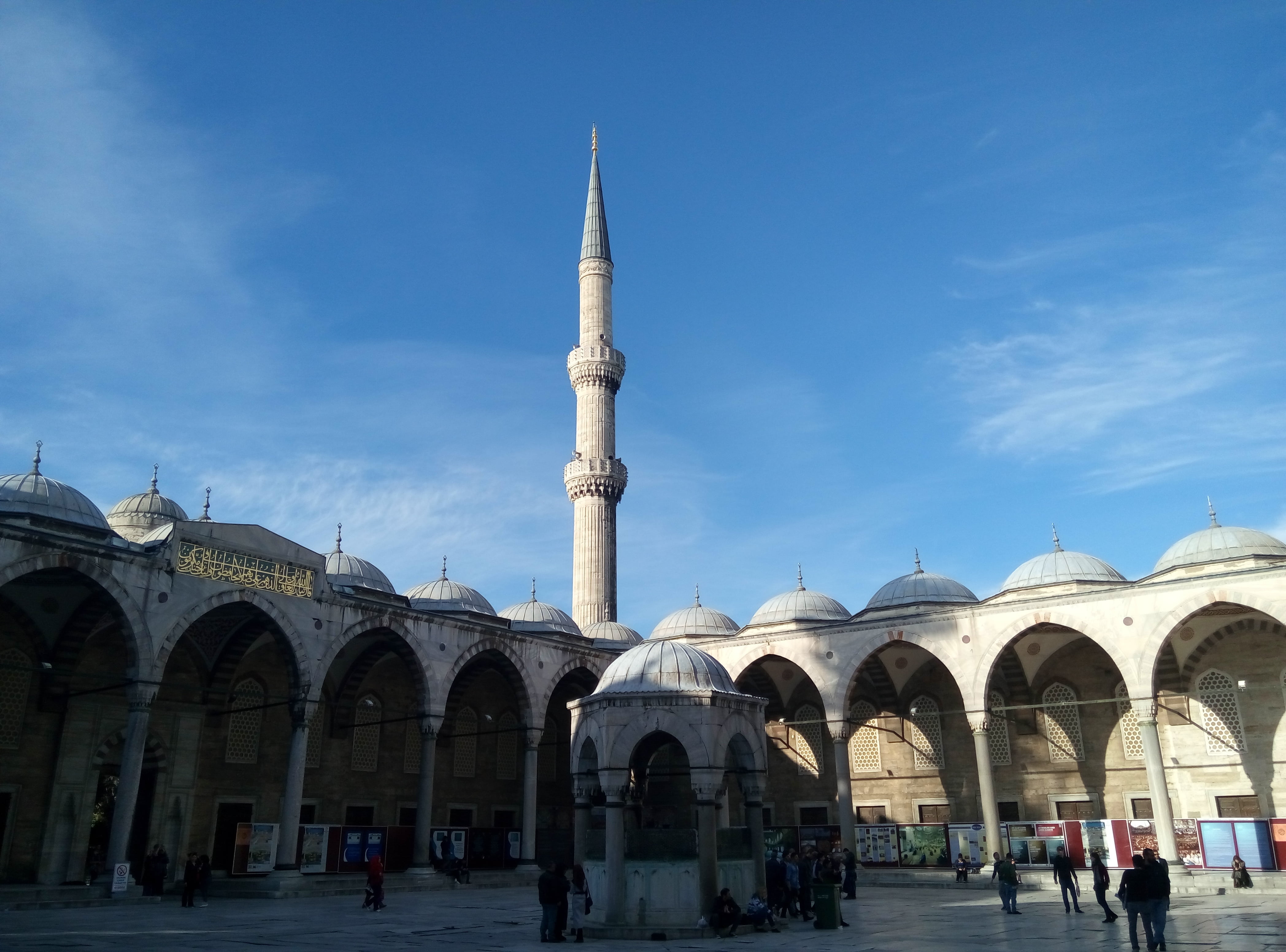 monument, ancient, mosque, famous, oriental, bosphorus, travel destinations, cathedral, blue mosque, architectural column, building, sultanahmet, place, HD Wallpaper