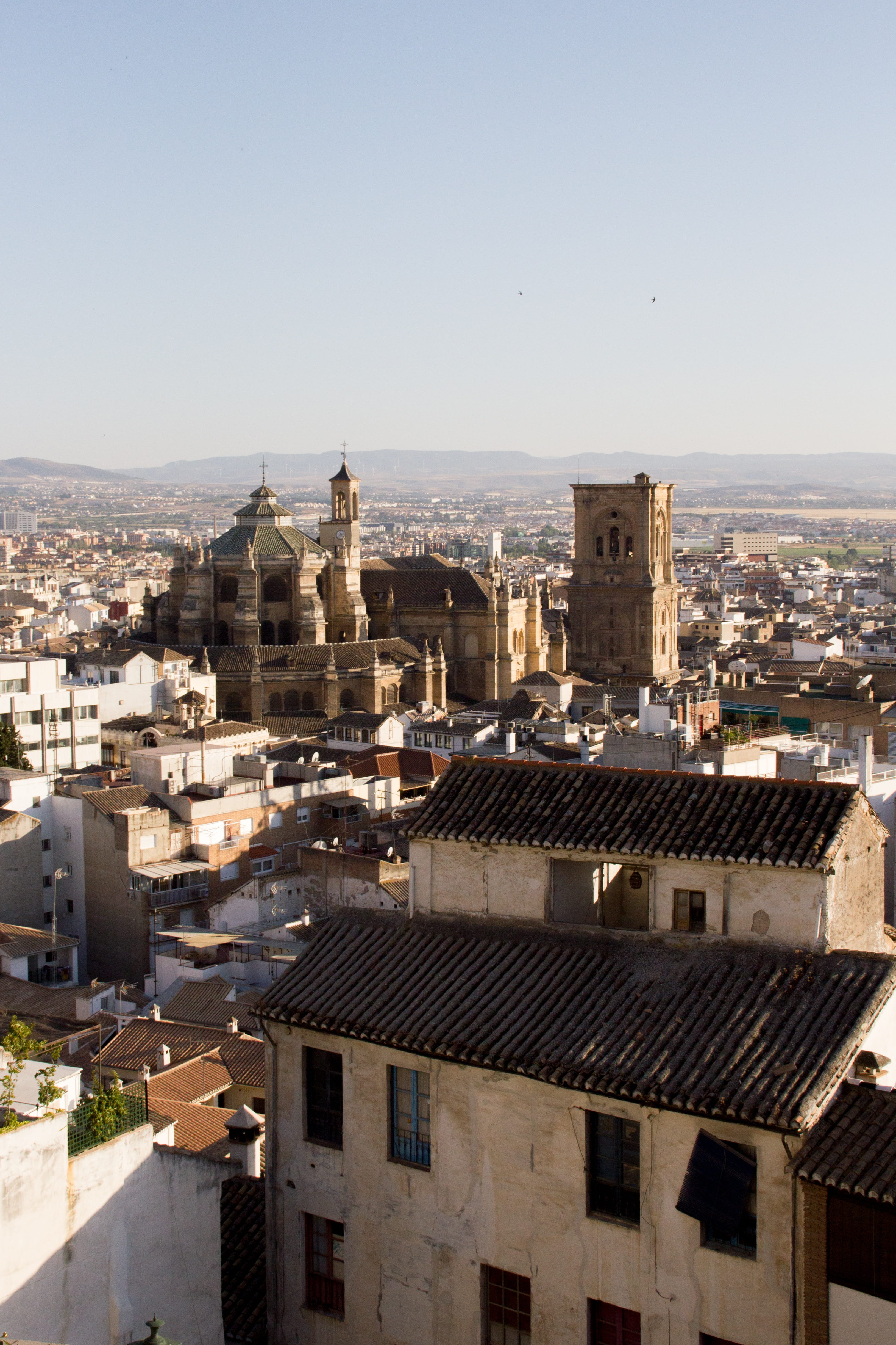 tourism, monument, outdoors, andalusia, summer, nature, crowded, high angle view, architecture, culture, monuments, cathedral, residential district, city, Phone HD Wallpaper