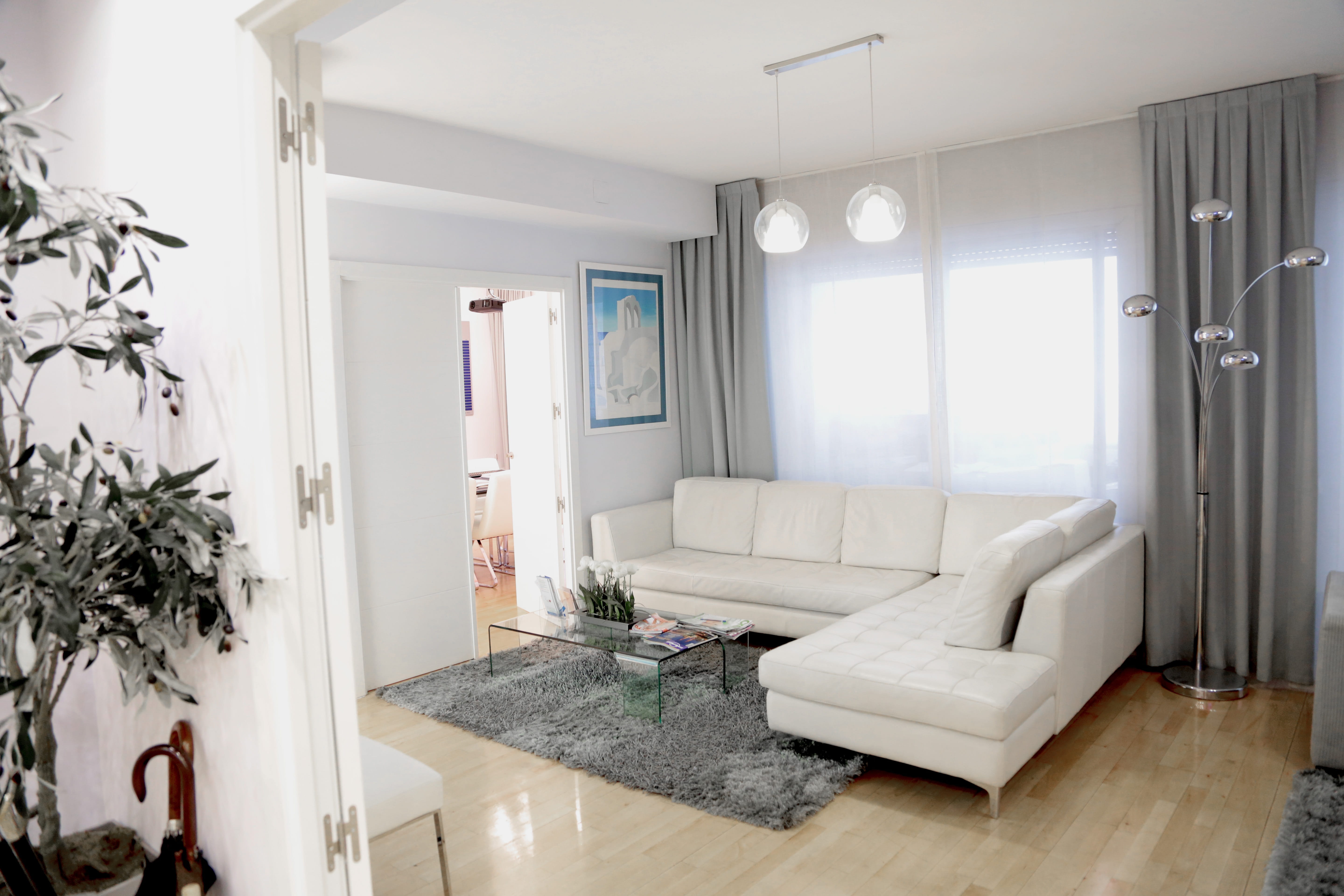 modern, entrance, plant, flooring, sectional, architecture, domestic room, 5K, home, home interior, room, luxury, furniture, sofa, indoors, sheer, ceiling, HD Wallpaper