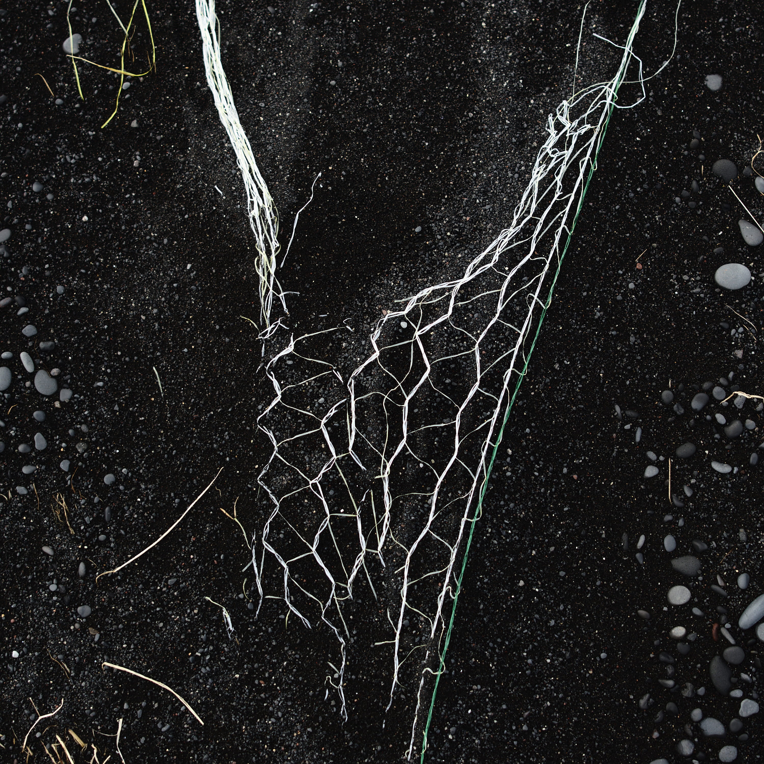 spider web, maritime, sea, beach, net, fishing net, nature, beauty in nature, road, black sand, iceland, high angle view, no people, dirt, close-up, black, Phone HD Wallpaper