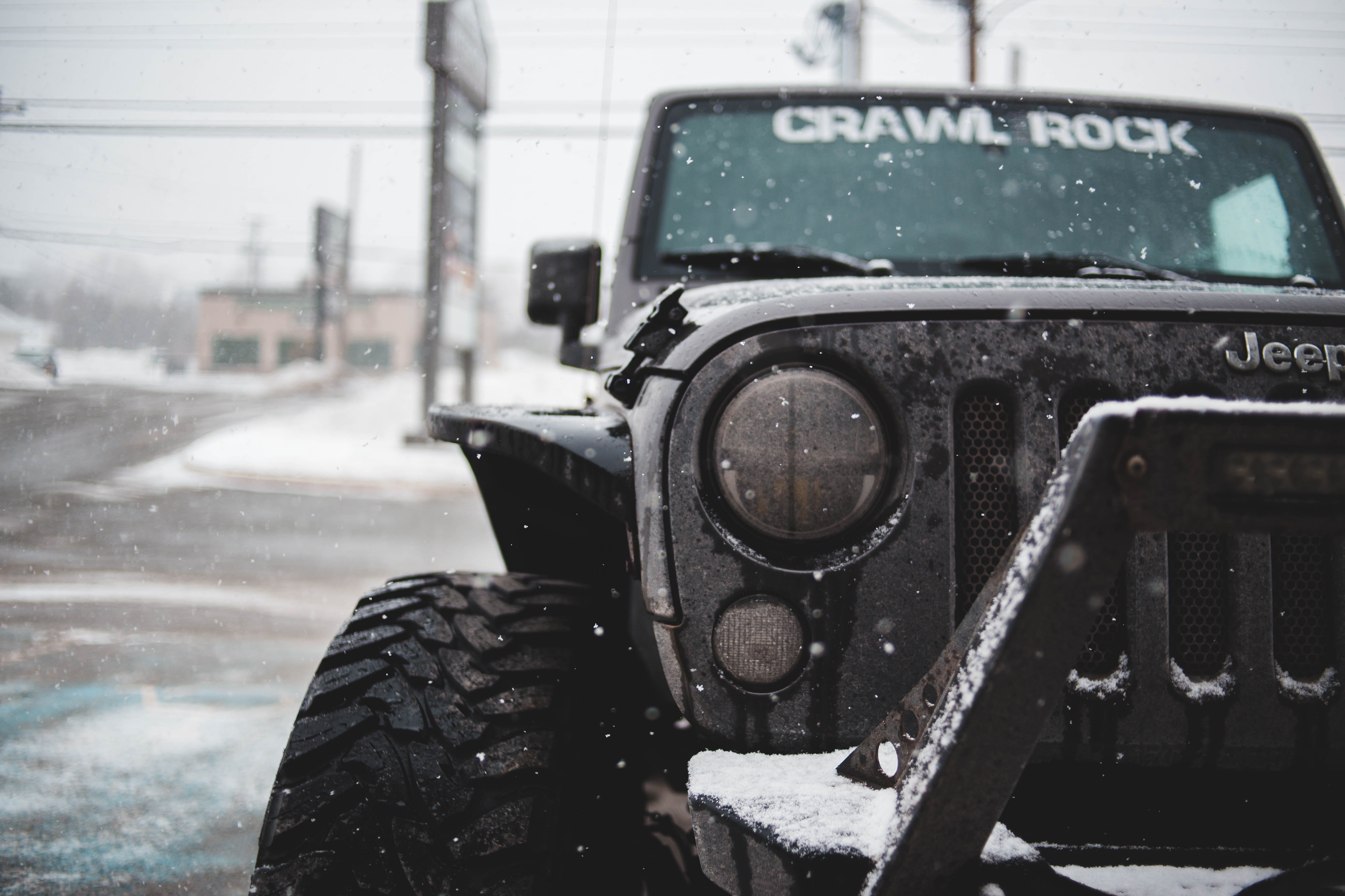 car, tire, snow, headlight, 5K, automobile, wet, nature, water, light, wheel, machine, offroad, suv, mode of transportation, snowing, land vehicle, weather, HD Wallpaper