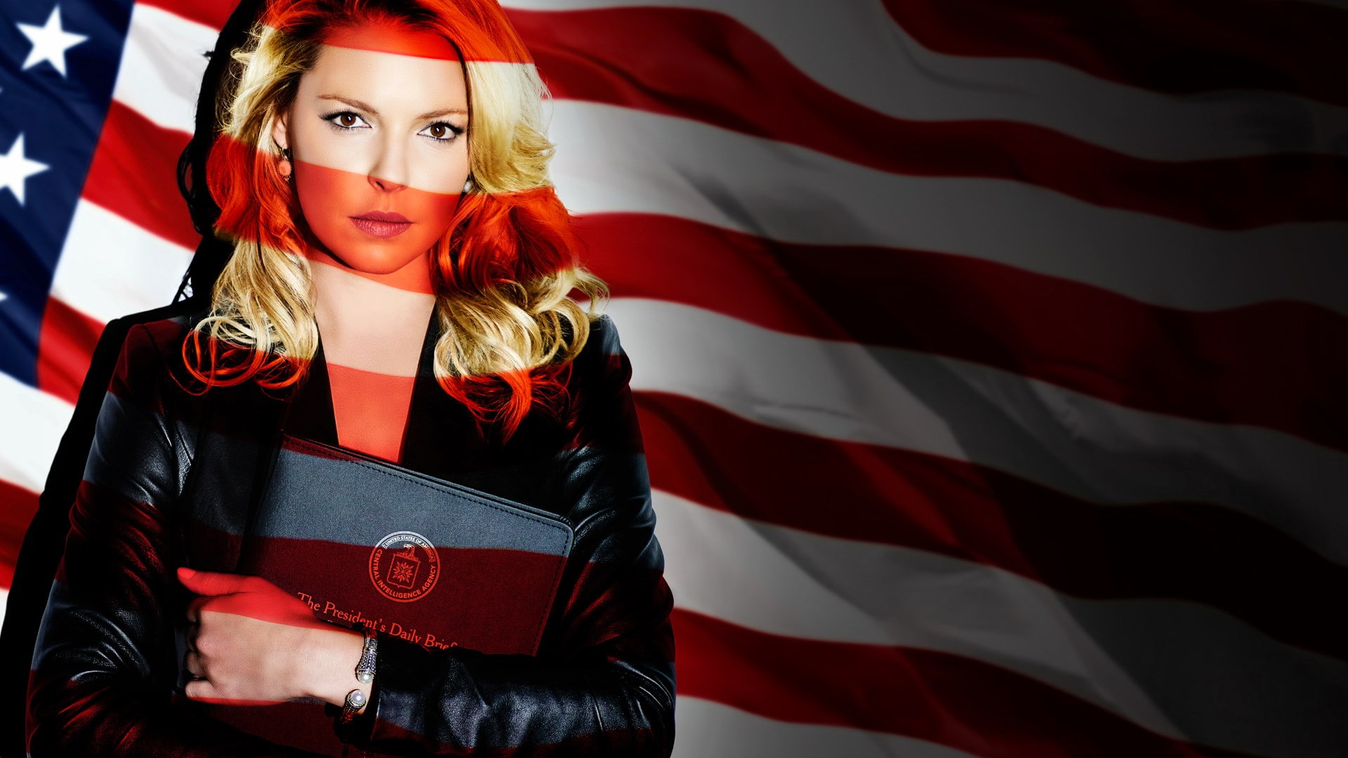 young women, one person, 1080P, blond hair, government, women, beauty, portrait, hairstyle, state of affairs, patriotism, flag, hair, lifestyles, beautiful woman, HD Wallpaper