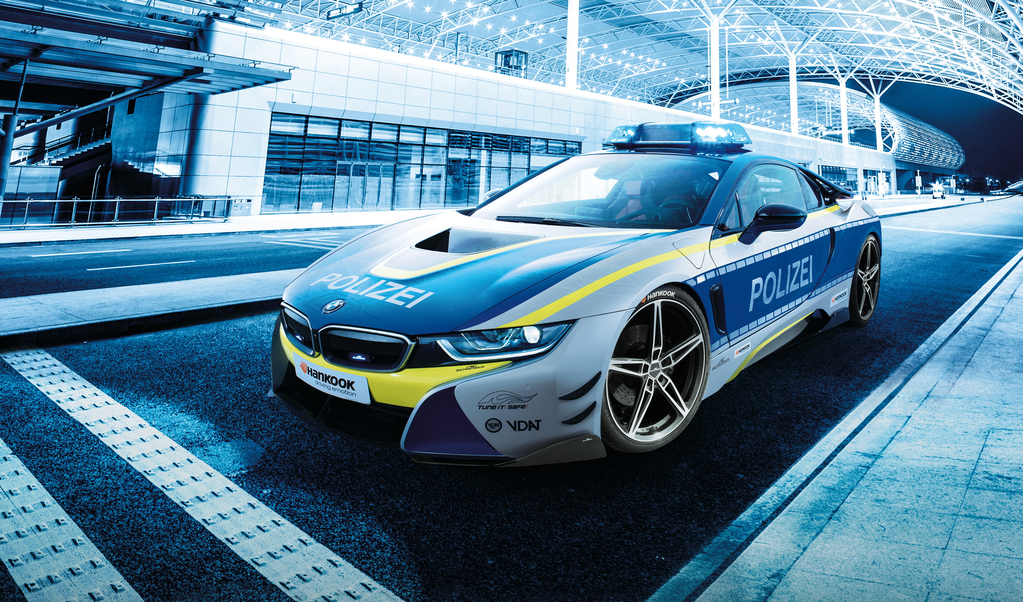BMW i8, Polizei Tune it! Safe! Concept, 2019, AC Schnitzer, 2K, 4K, HD Wallpaper