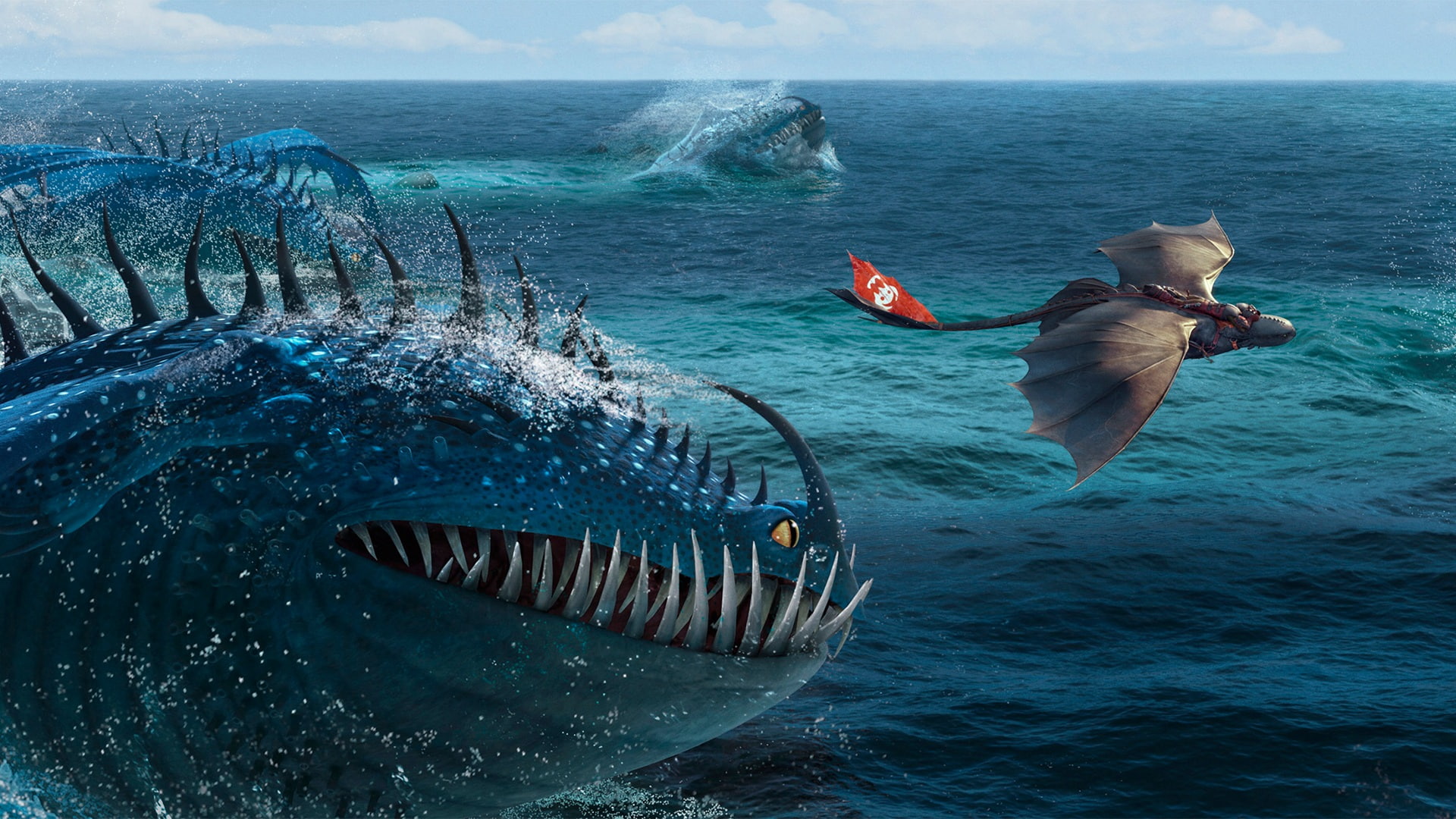 1080P, hd, movies, animated, to, sea, ocean, your, train, creature, dragon, how, HD Wallpaper